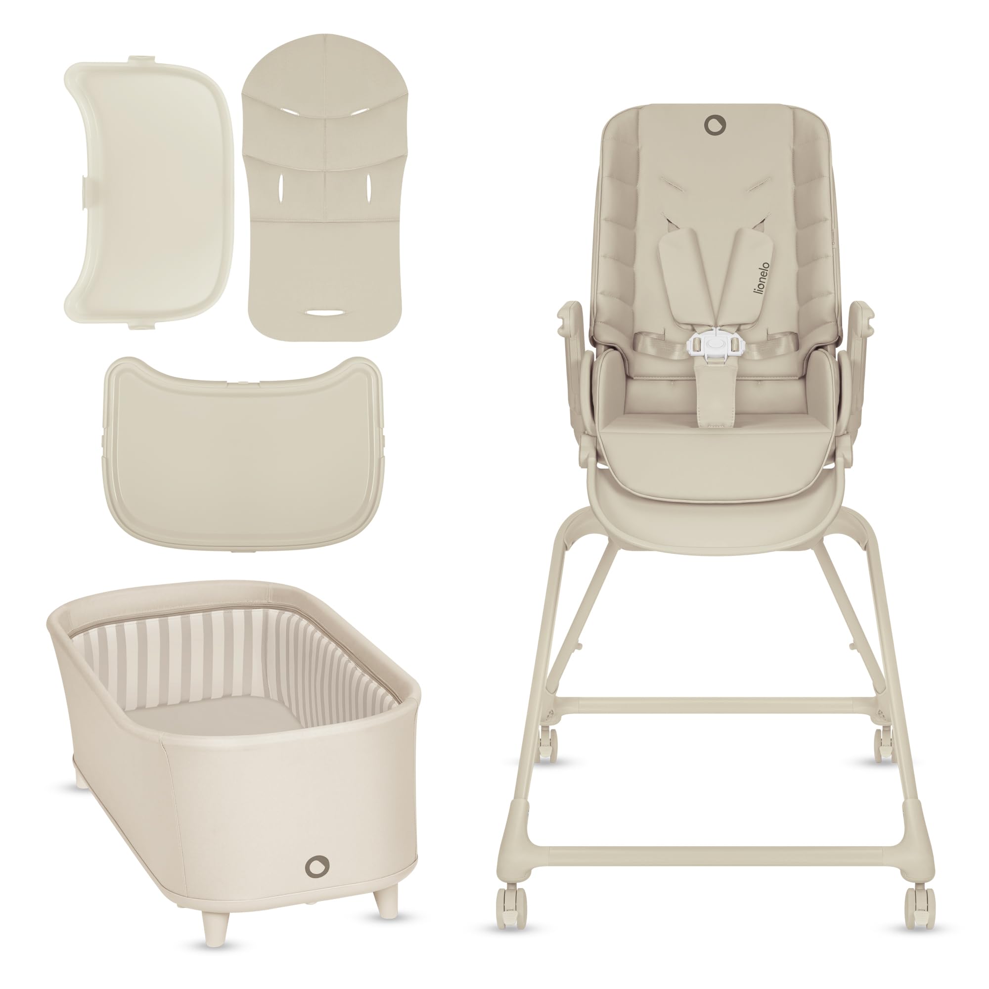 lionelo-maddie-set-chaise-haute-3-en-1-pivotante-360 image 7