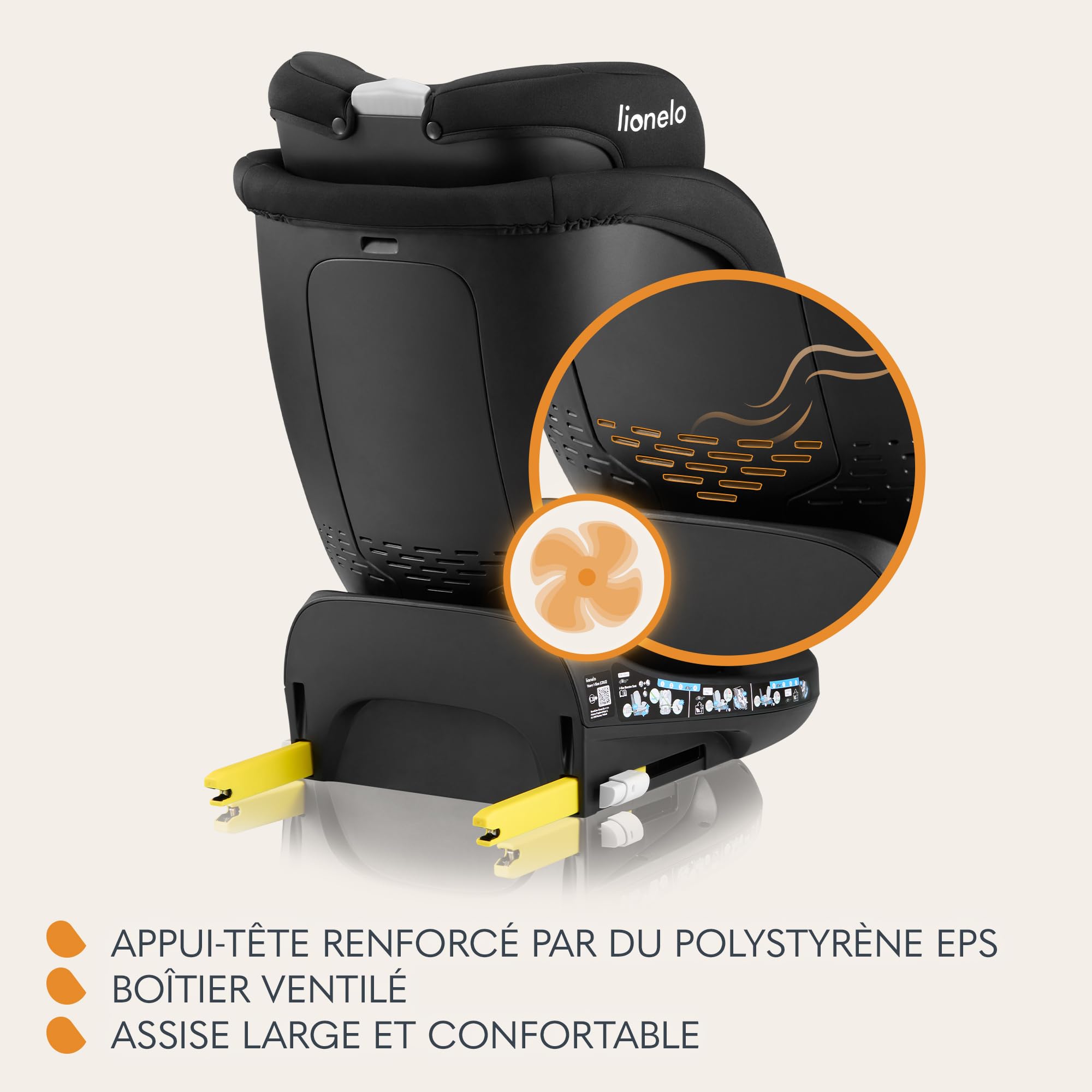 lionelo-navy-i-size-si-ge-auto-pivotant-onyx-360 image 4