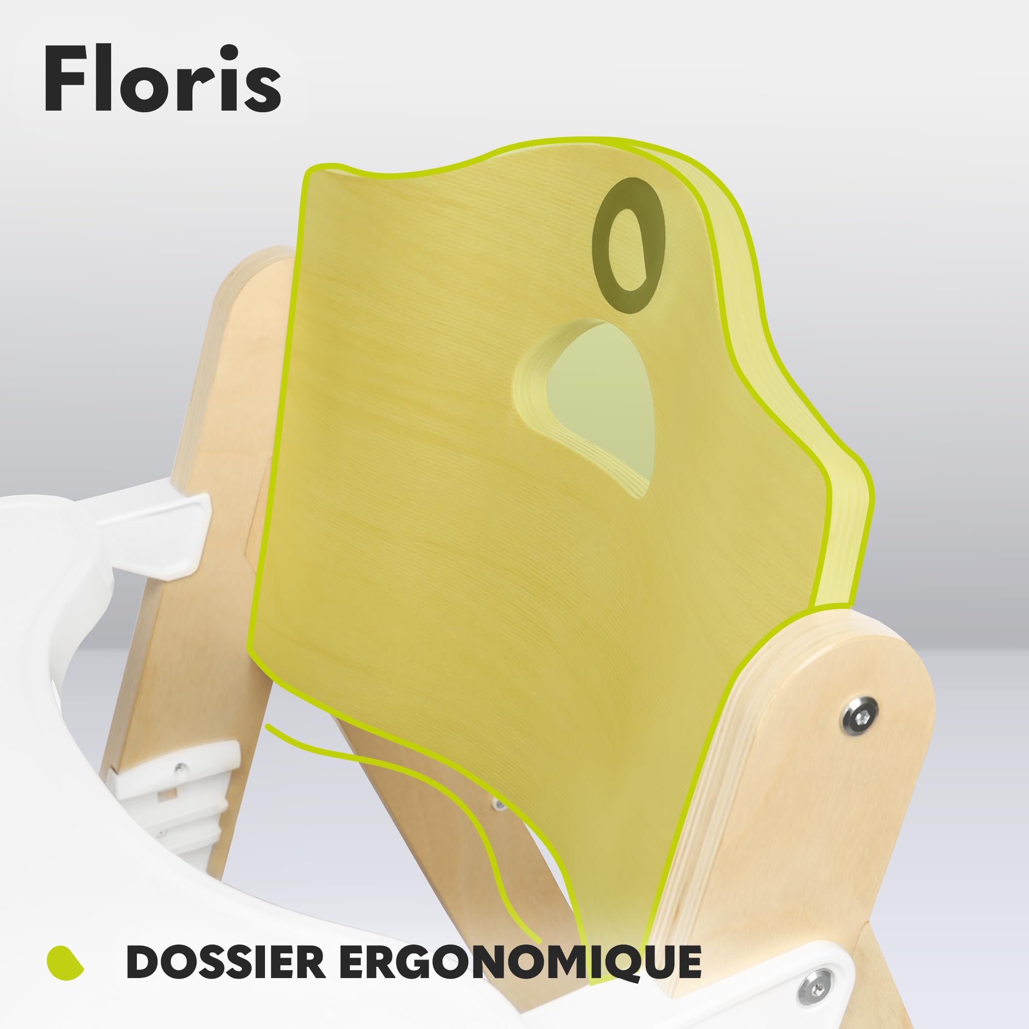 lionelo-floris-chaise-haute-volutive-blanc-6-mois-12-ans image 3