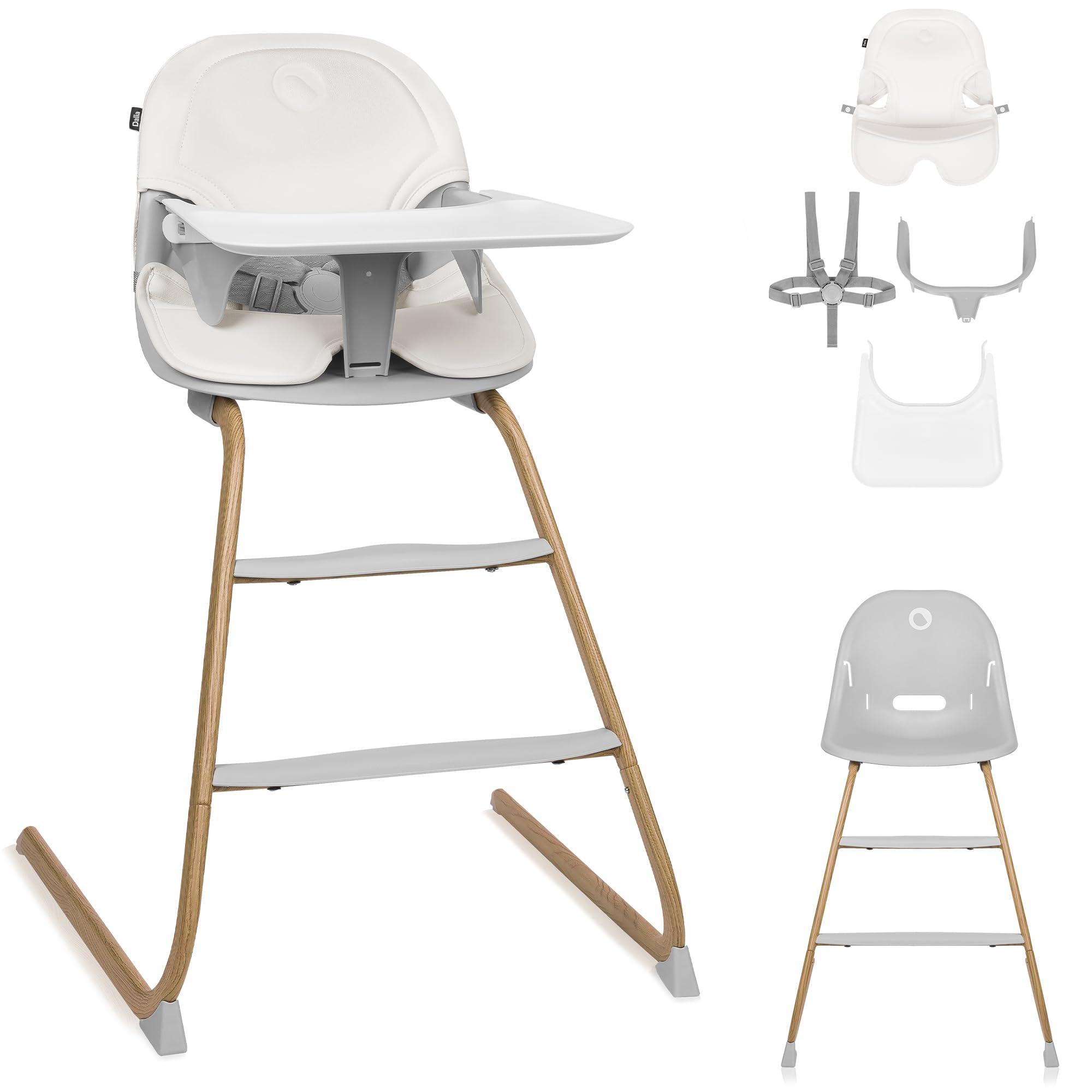 lionelo-dalia-chaise-haute-b-b-2-en-1-natural image 1