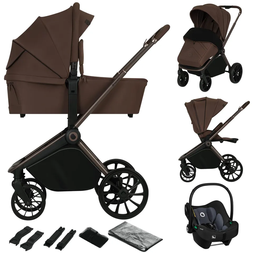 lionelo-mika-plus-poussette-3-en-1-grise-22-kg image 1