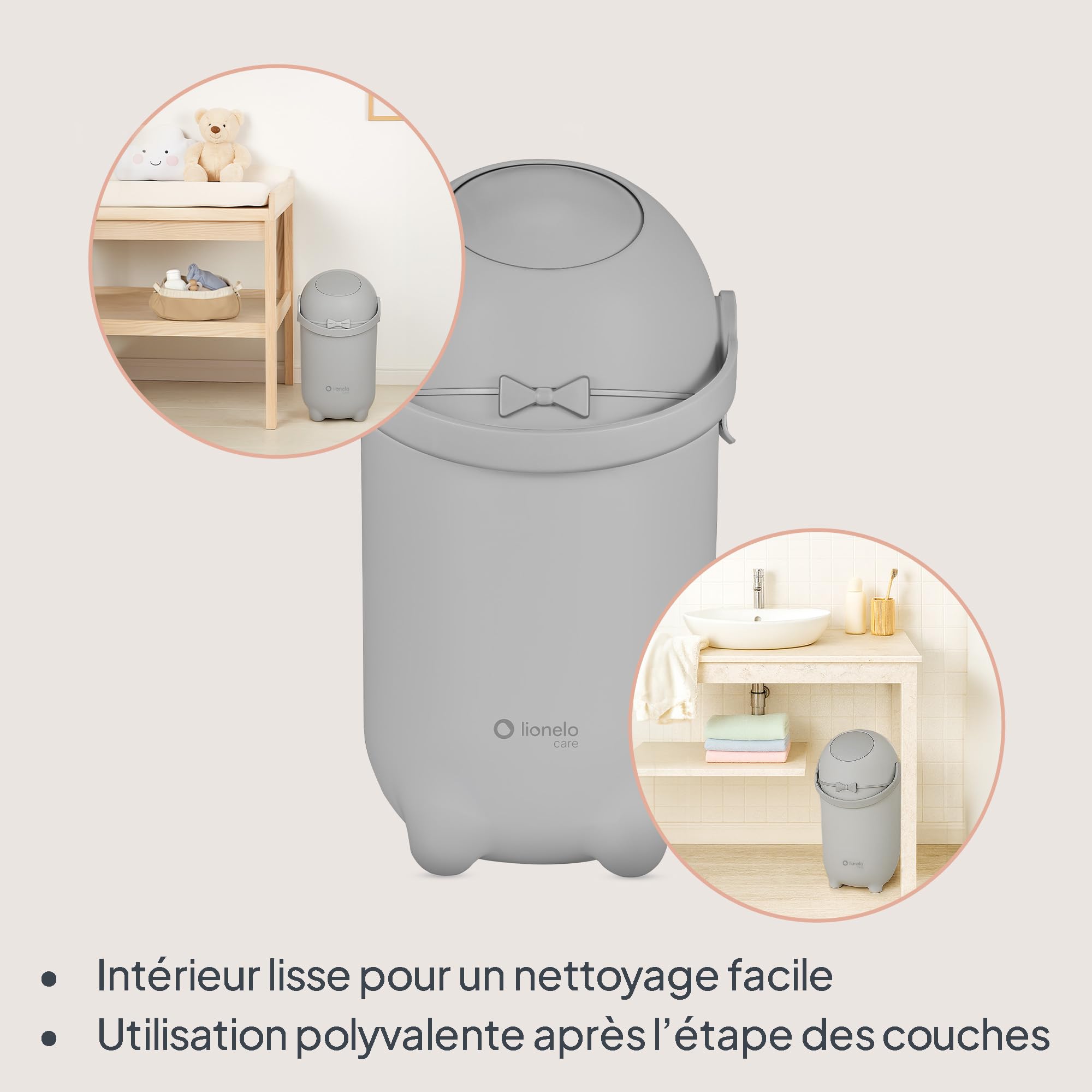 lionelo-purebin-poubelle-couches-anti-odeurs-gris-10-l image 6