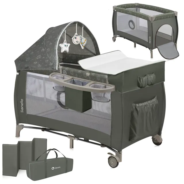 lionelo-sven-plus-2en1-lit-b-b-table-langer-moustiquaire image 1