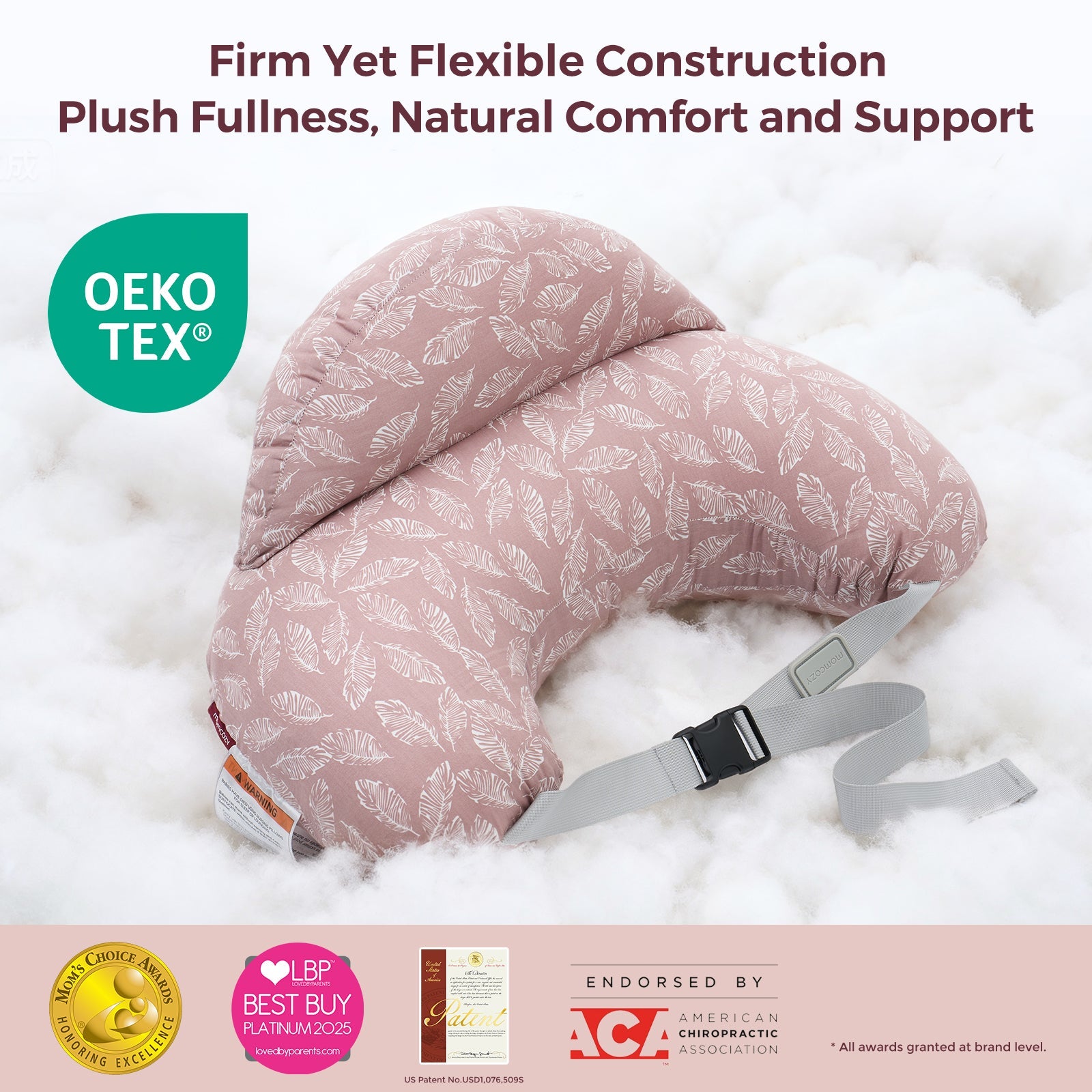 momcozy-m-series-oreiller-allaitement-original-coussin-gris image 5
