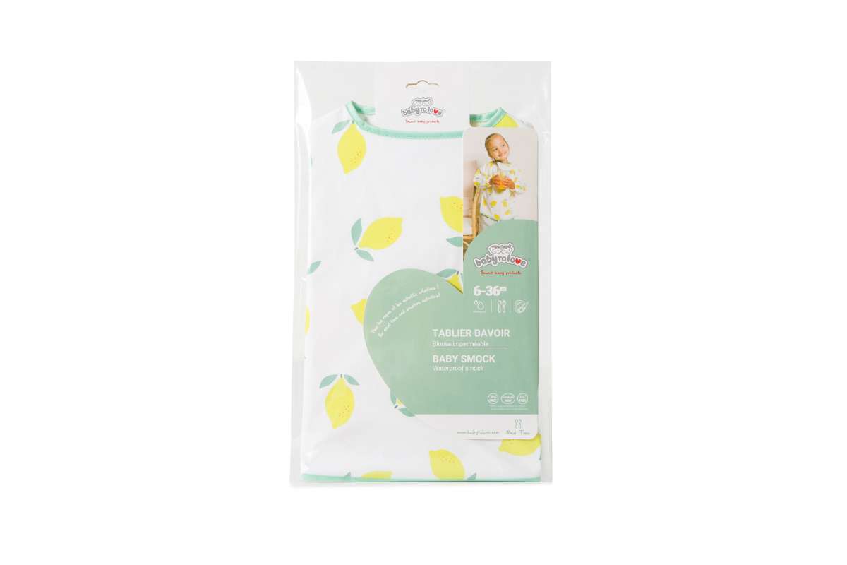 babytolove-tablier-bavoir-imperm-able-happy-lemon-manches image 4
