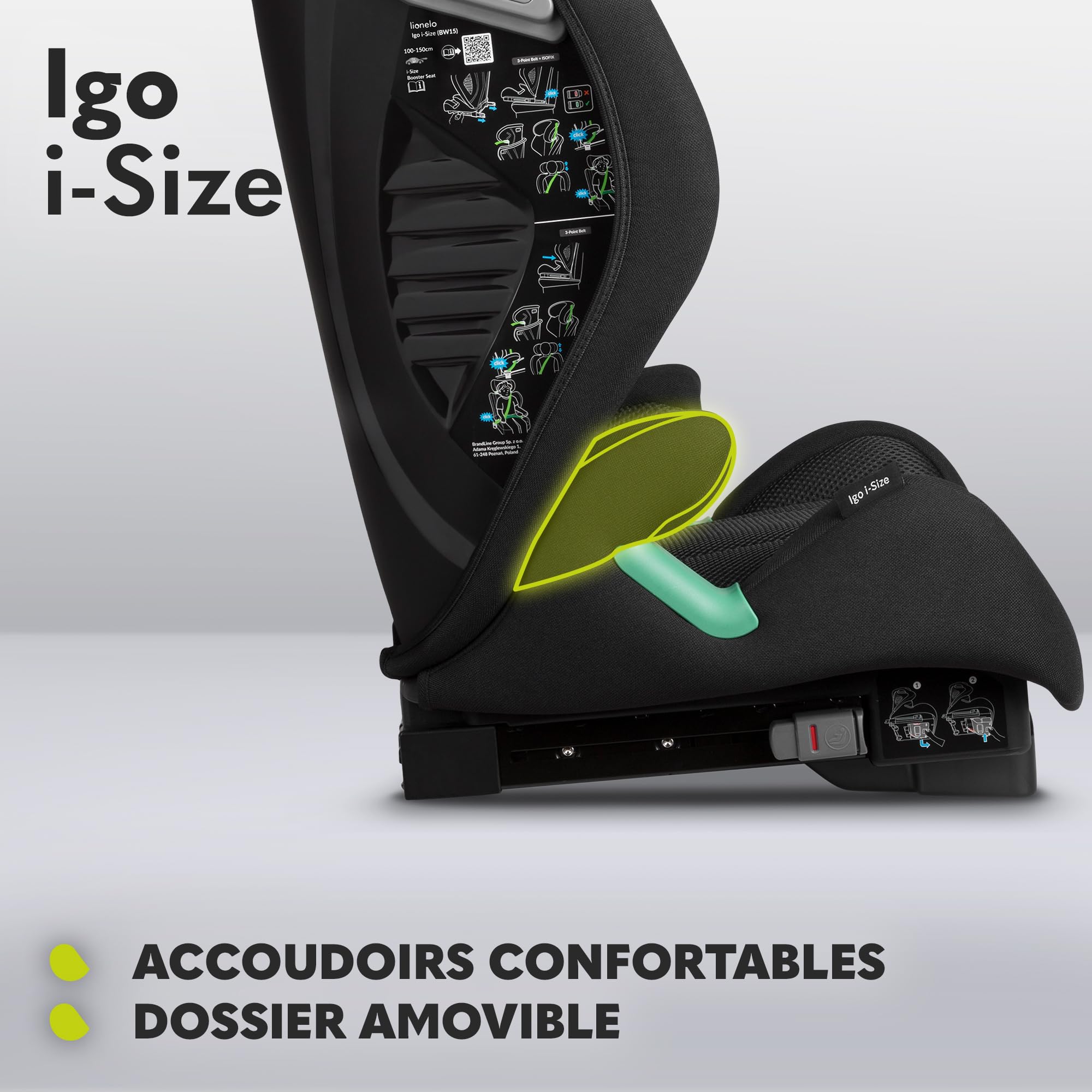 lionelo-igo-i-size-si-ge-auto-noir-100-150-cm-isofix image 7
