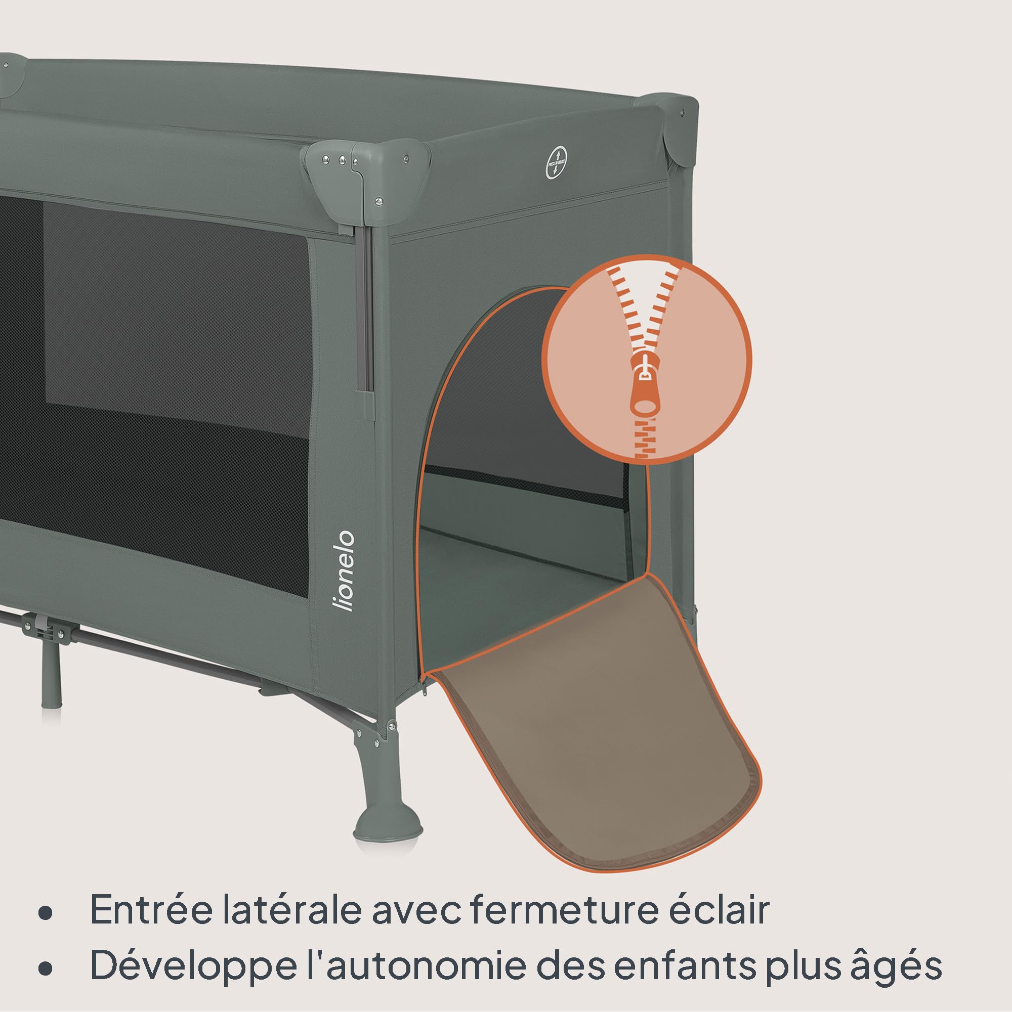 lionelo-ellen-lit-voyage-cododo-vert-3-en-1-15-kg image 5