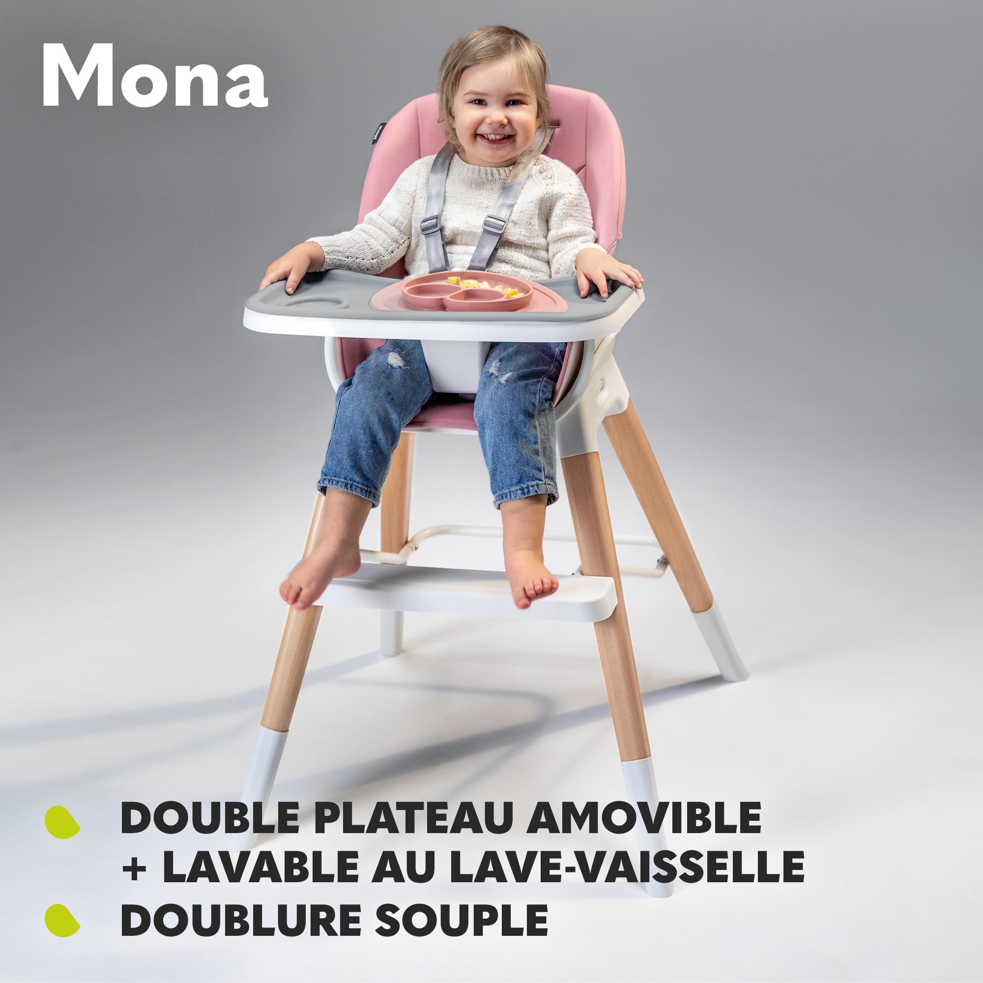 lionelo-mona-chaise-haute-volutive-4-en-1-15-kg image 6
