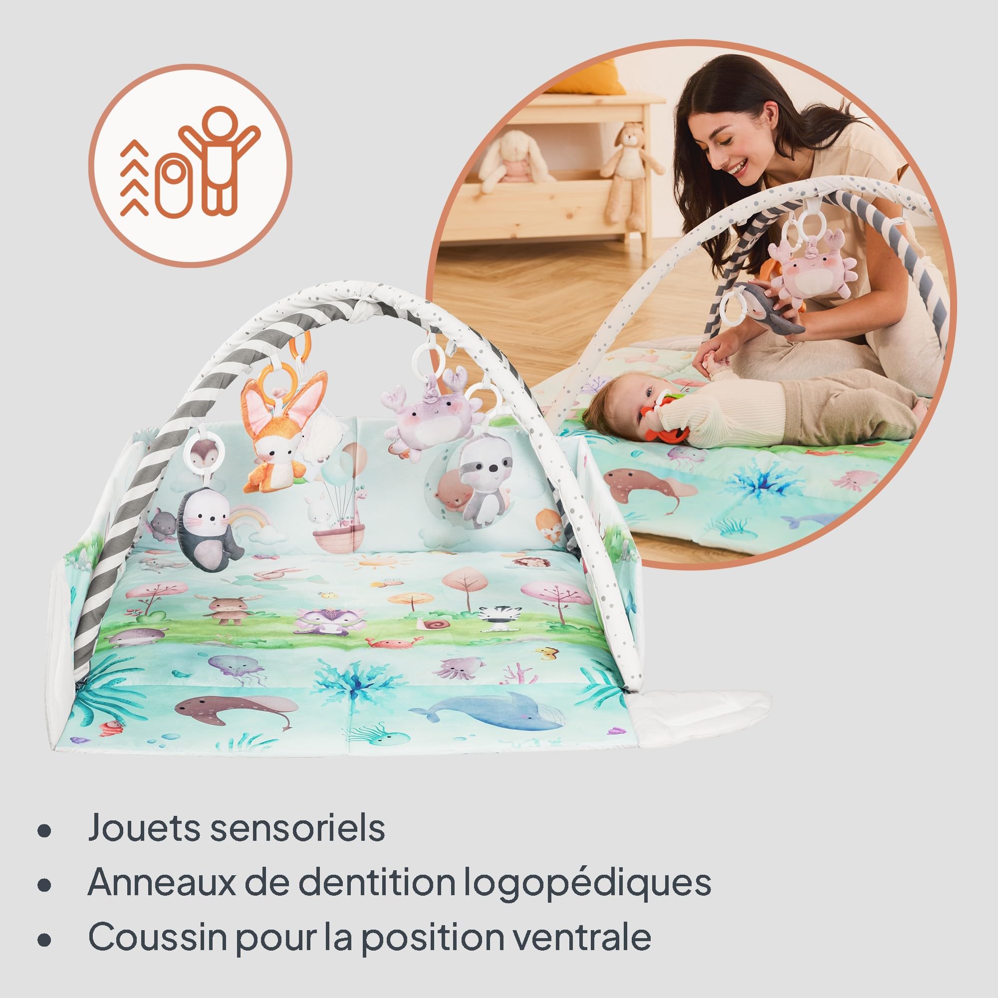 lionelo-anika-natural-tapis-d-veil-bambou-8-jouets-natural image 3