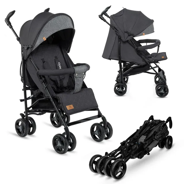 lionelo-irma-poussette-canne-noir-7-kg-dossier-inclinable image 1