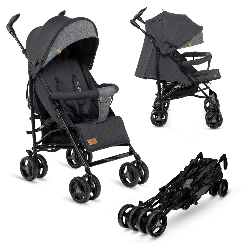 lionelo-irma-poussette-canne-noir-7-kg-dossier-inclinable image 1