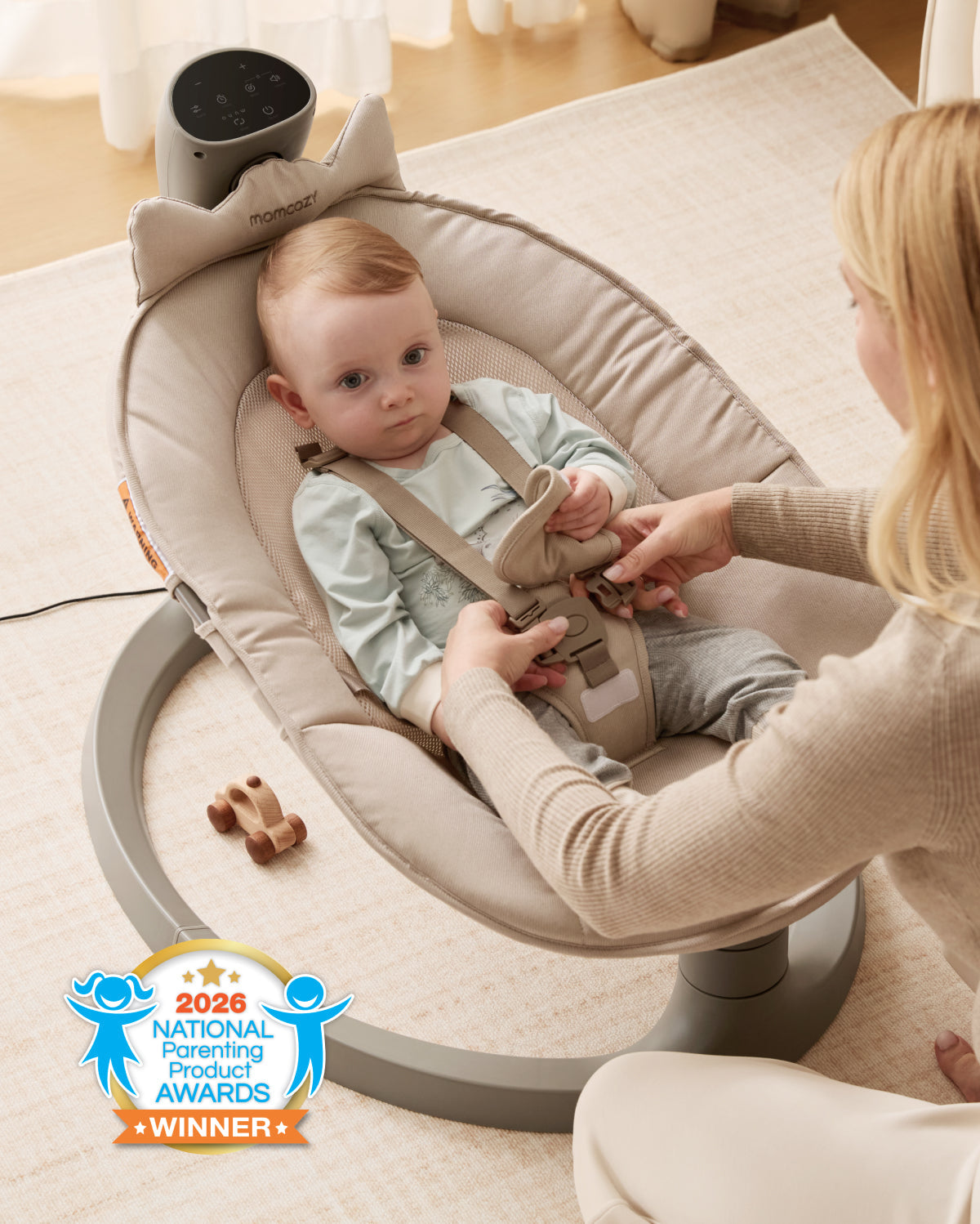 momcozy-m-series-balancelle-lectrique-b-b-2-en-1 image 3