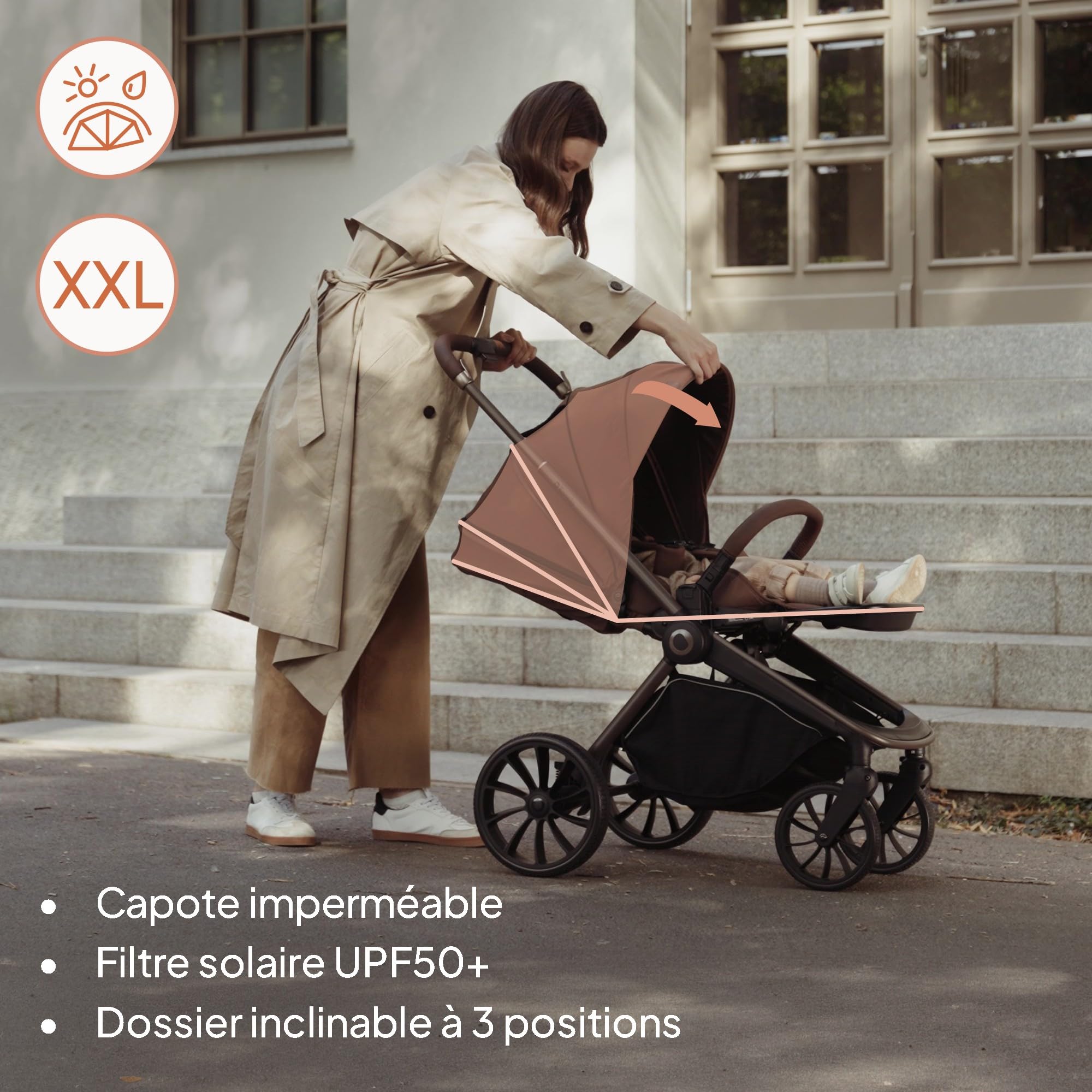 lionelo-mika-plus-poussette-3-en-1-grise-22-kg image 6