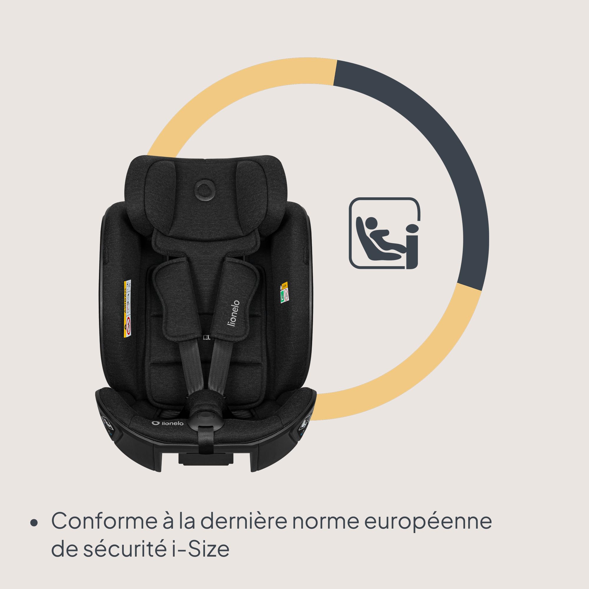 lionelo-moxie-next-i-size-si-ge-auto-40-105-cm-noir image 7