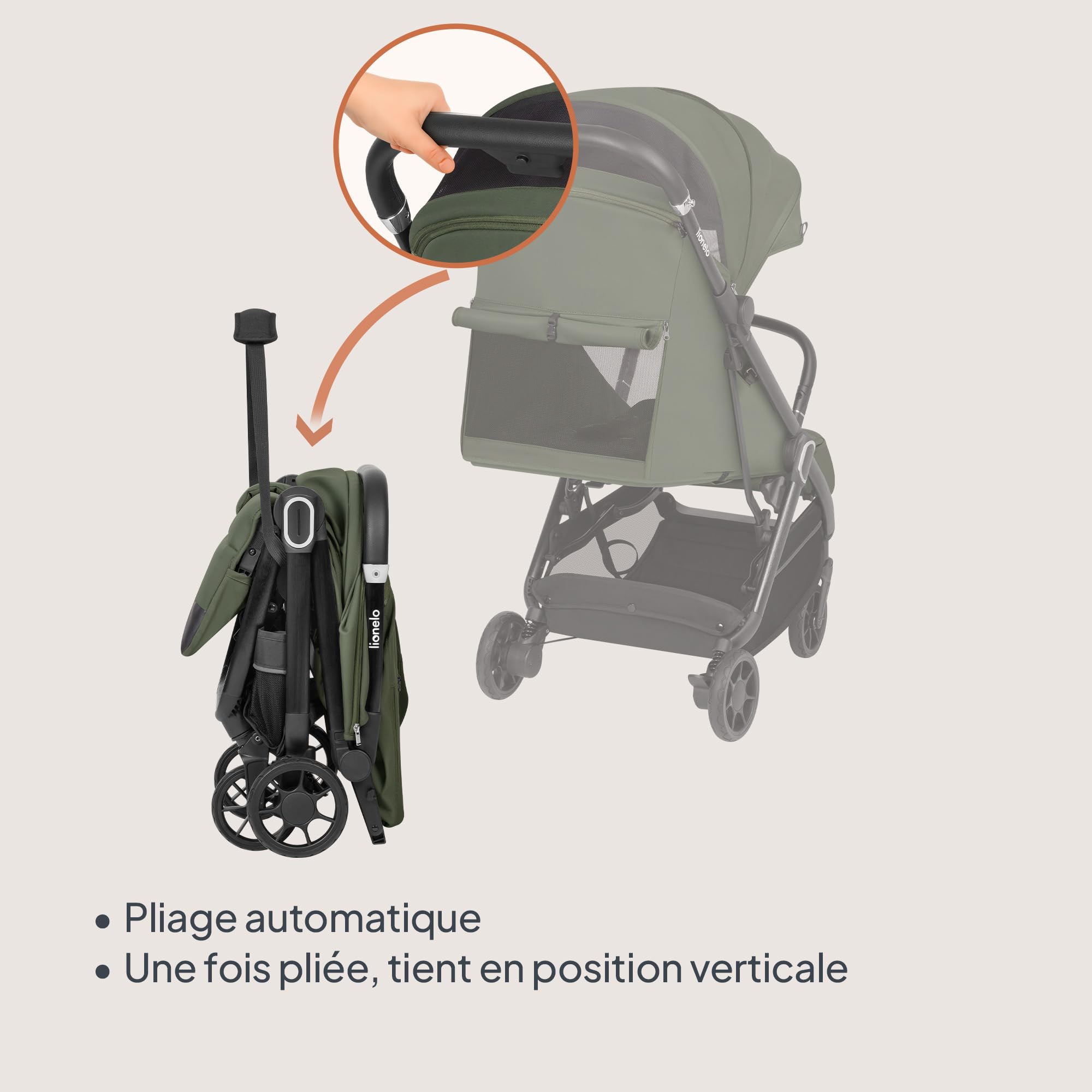 lionelo-bess-poussette-canne-l-g-re-verte-7-5-kg-jusqu-22-kg image 3