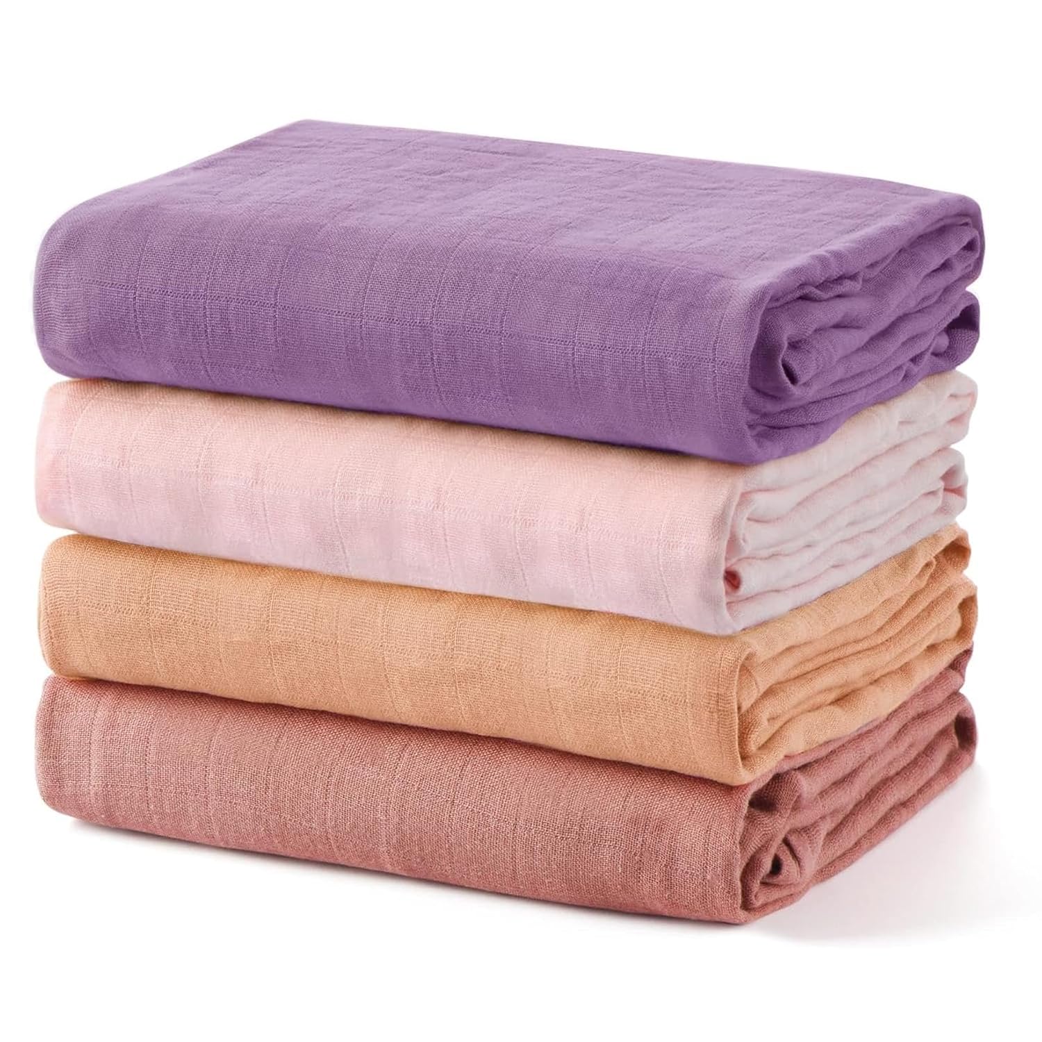 momcozy-m-couverture-b-b-fleur-violette-lot-de-2-douce image 1