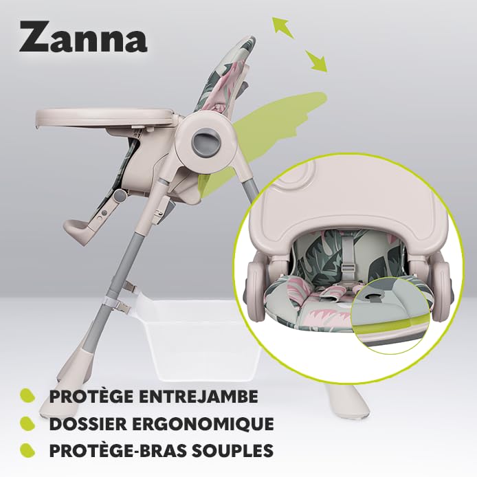 lionelo-zanna-chaise-haute-b-b-pliable-4-hauteurs-dossier-3-positions image 5
