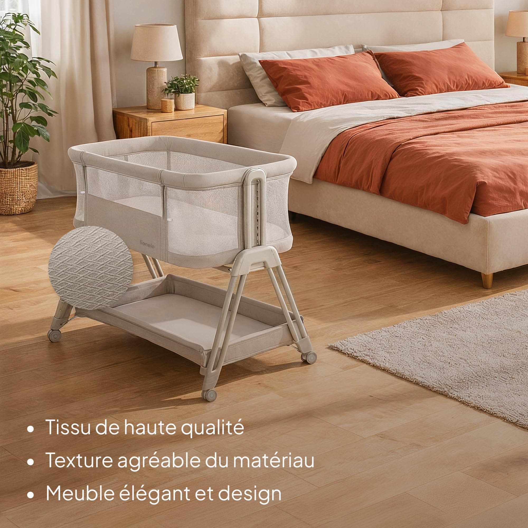 lionelo-luna-lit-cododo-beige-avec-matelas-r-glable image 2