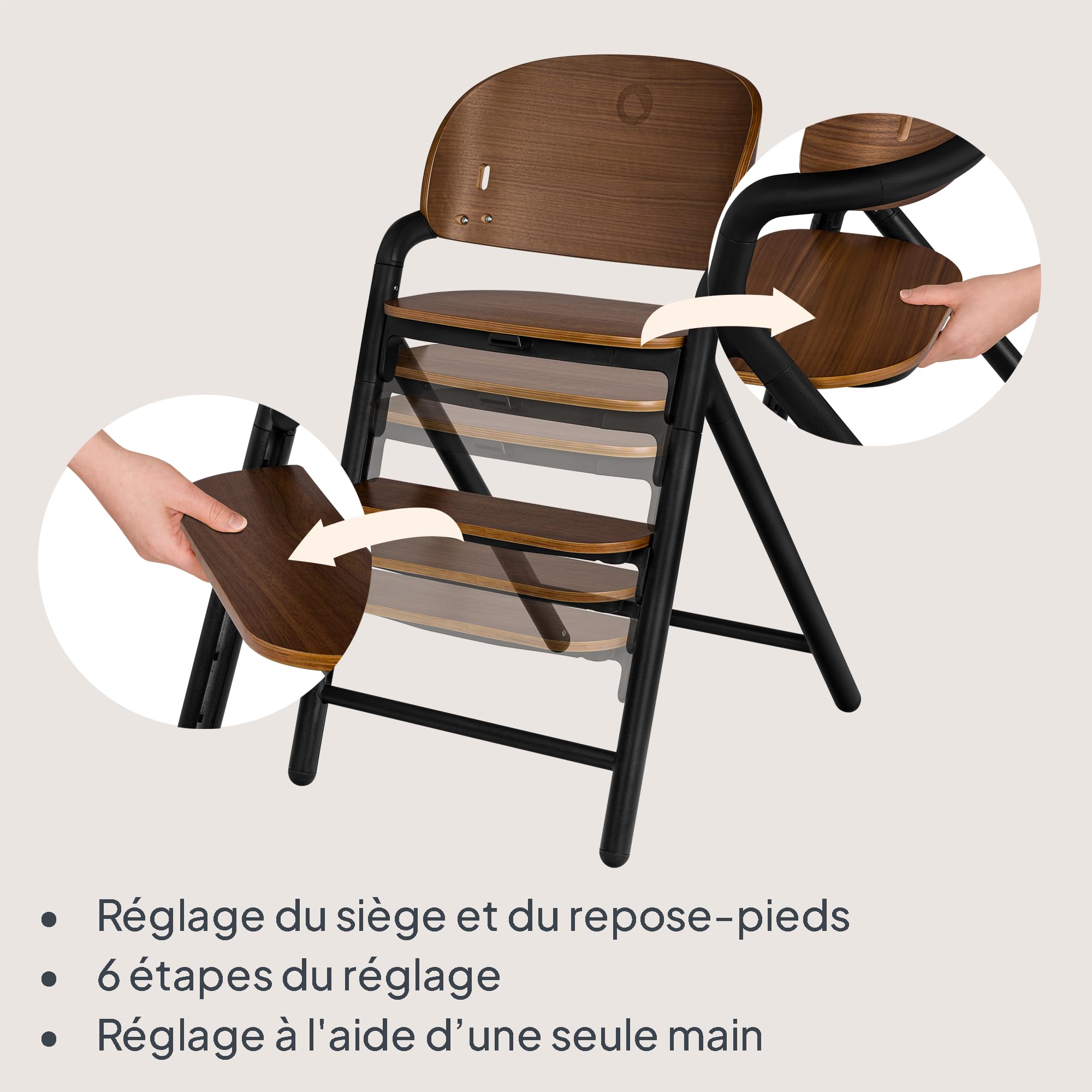 lionelo-celia-chaise-haute-b-b-bois-3-en-1-noir-110-kg image 4