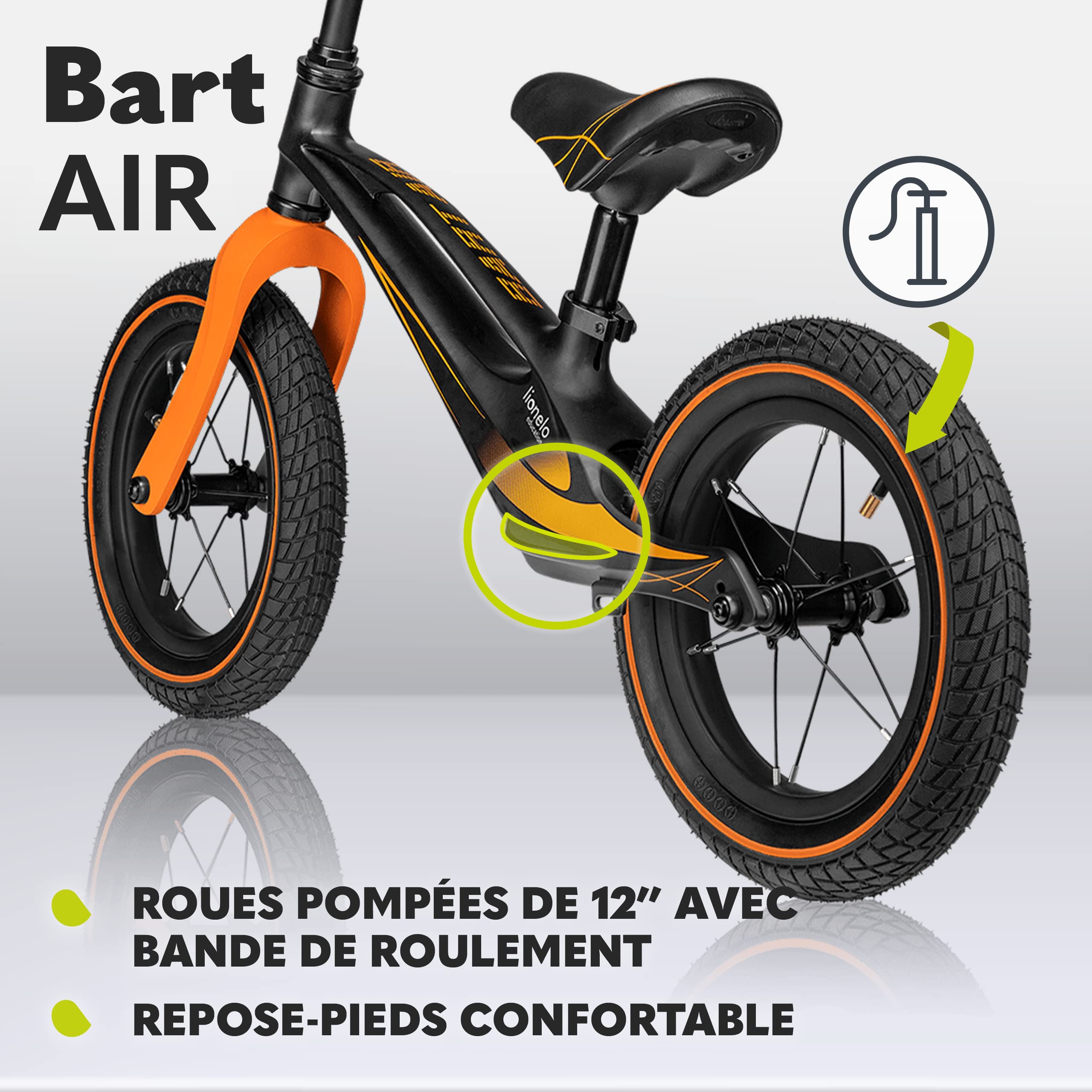 lionelo-bart-air-draisienne-sporty-black-12-pouces-2-6-ans image 3