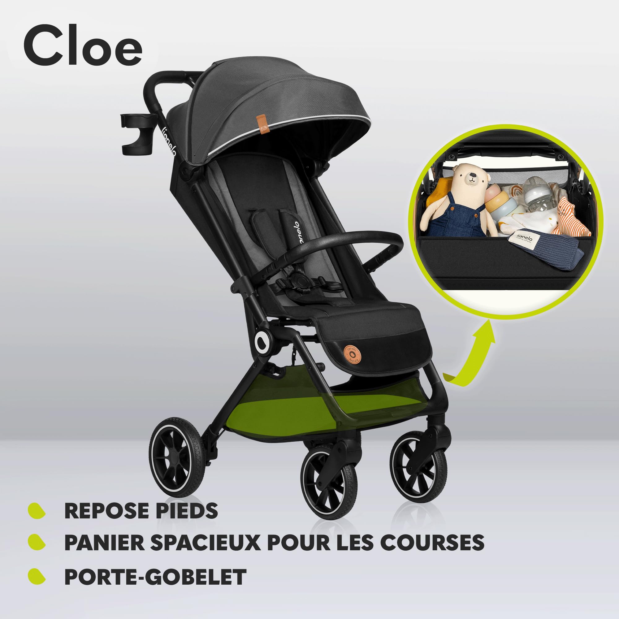 lionelo-cloe-poussette-pliable-gris-jusqu-22-kg image 8