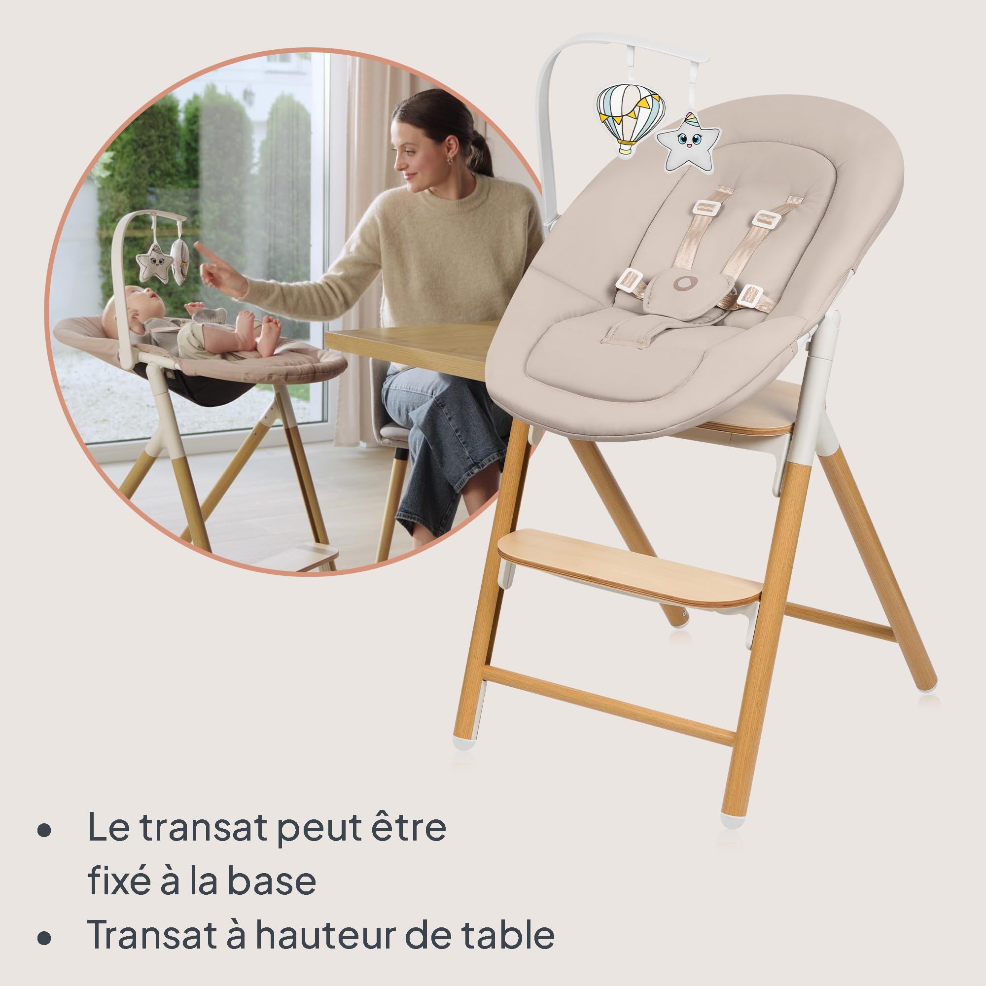 lionelo-celia-set-chaise-haute-b-b-4-en-1-avec-transat image 3