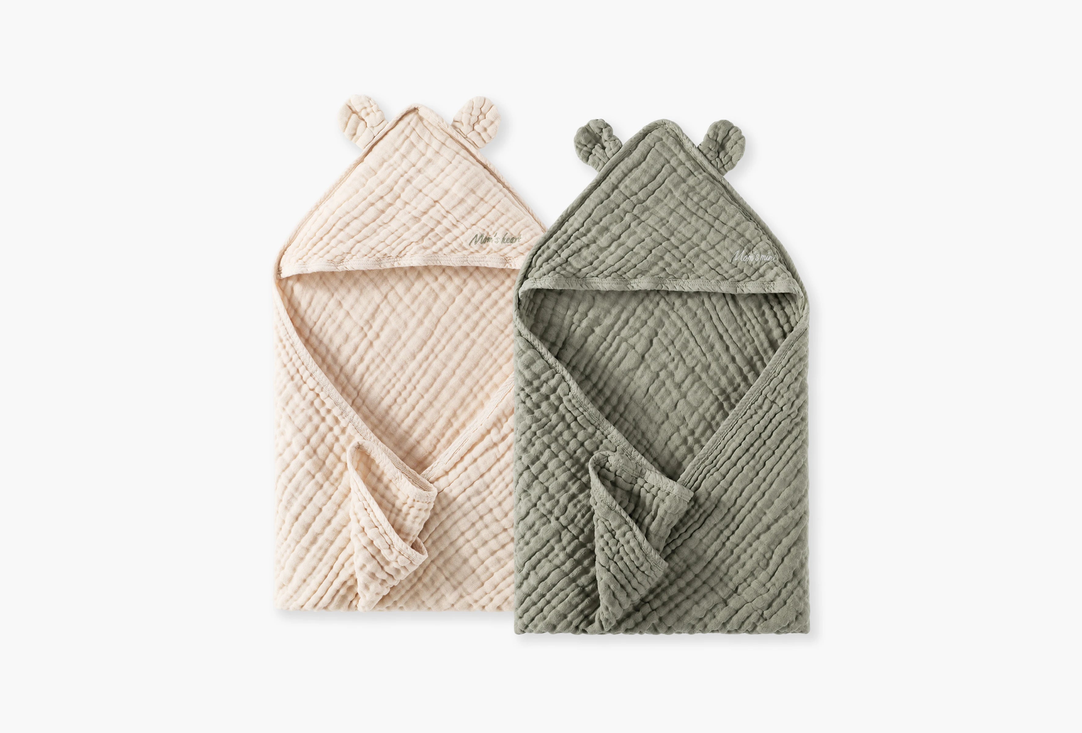 momcozy-m-series-lot-2-capes-de-bain-b-b-lemon-leaves-71x71 image 4