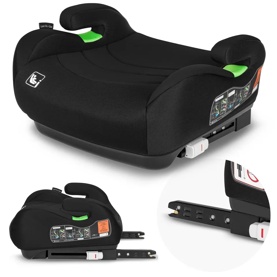 lionelo-luuk-fix-i-size-rehausseur-auto-isofix-noir-22-36-kg image 1