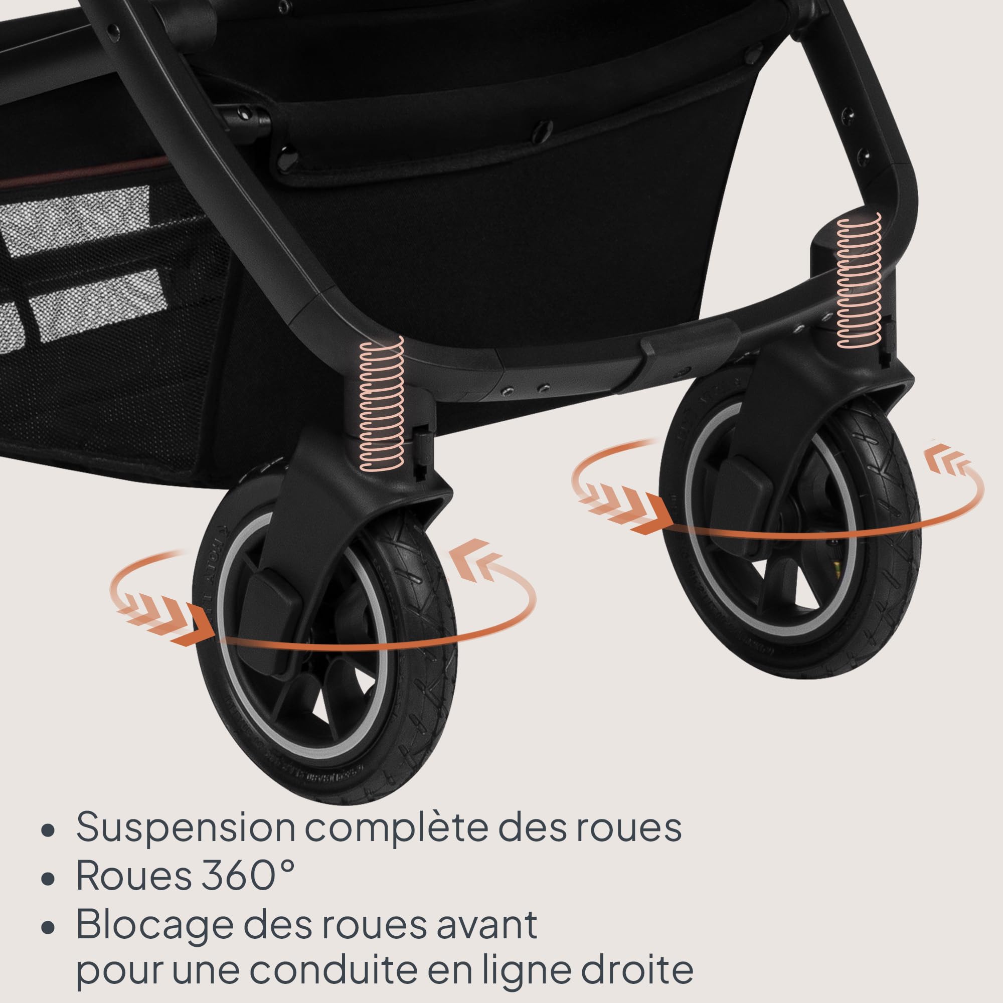 lionelo-amber-poussette-3-en-1-beige-avec-nacelle image 4