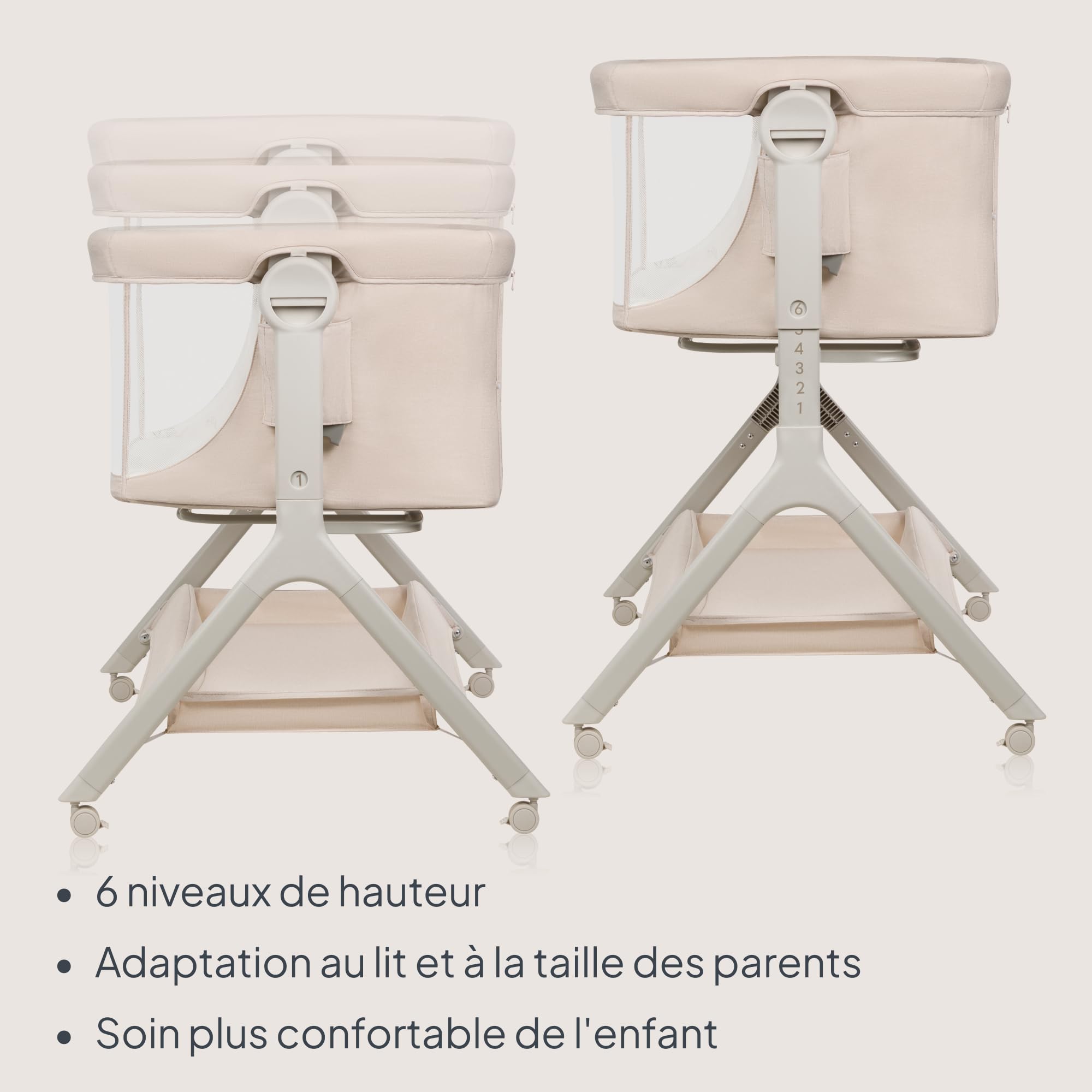 lionelo-leonie-plus-lit-cododo-3-en-1-beige-102x67-cm image 8