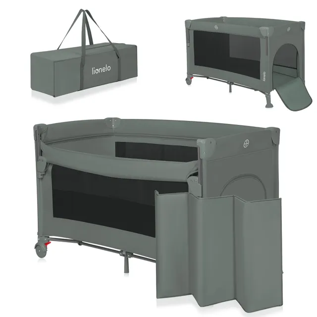 lionelo-ellen-lit-voyage-cododo-vert-3-en-1-15-kg image 1