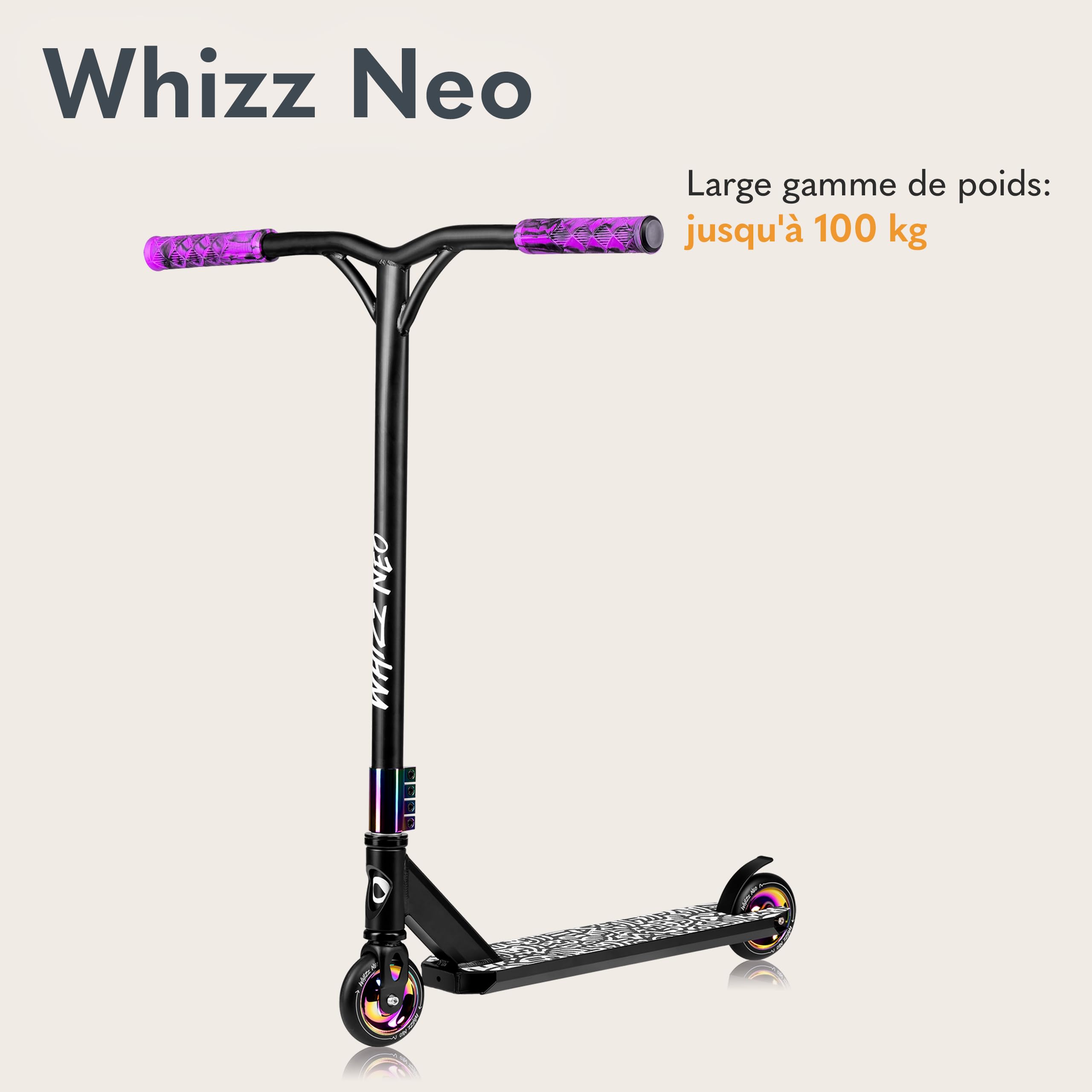 lionelo-whizz-neo-trottinette-freestyle-carbon-multicolor image 2