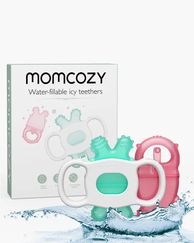 momcozy-m-series-anneau-dentition-eau-vert-et-rose-lot-2 image 1