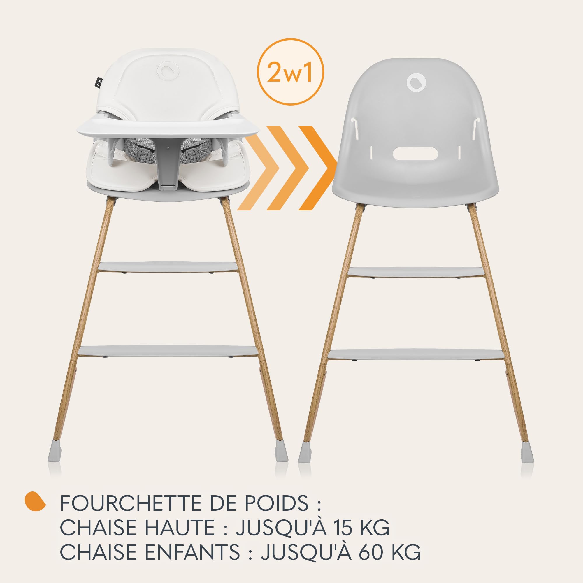 lionelo-dalia-chaise-haute-b-b-2-en-1-natural image 3
