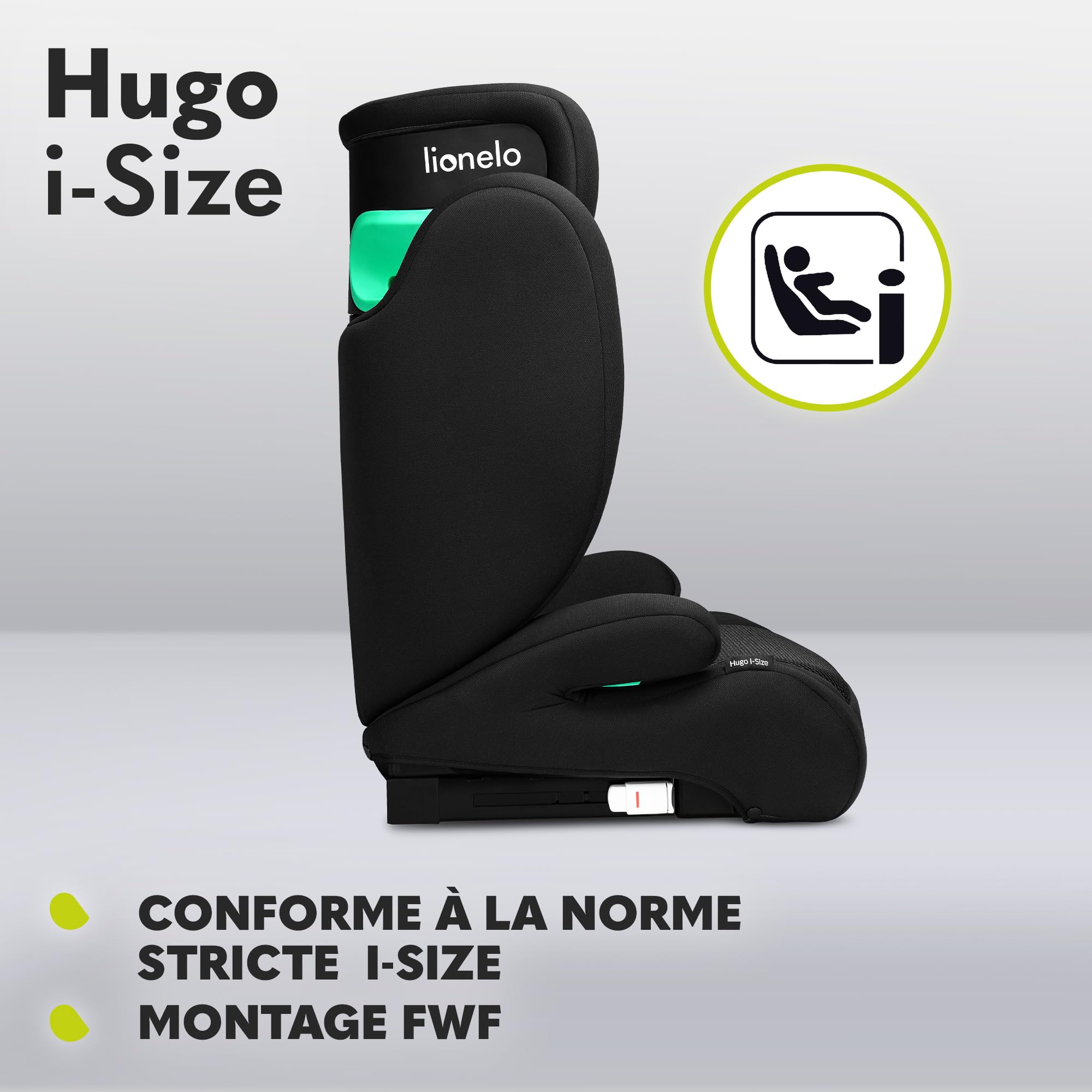 lionelo-hugo-i-size-si-ge-auto-isofix-carbone-noir-100-150-cm image 5