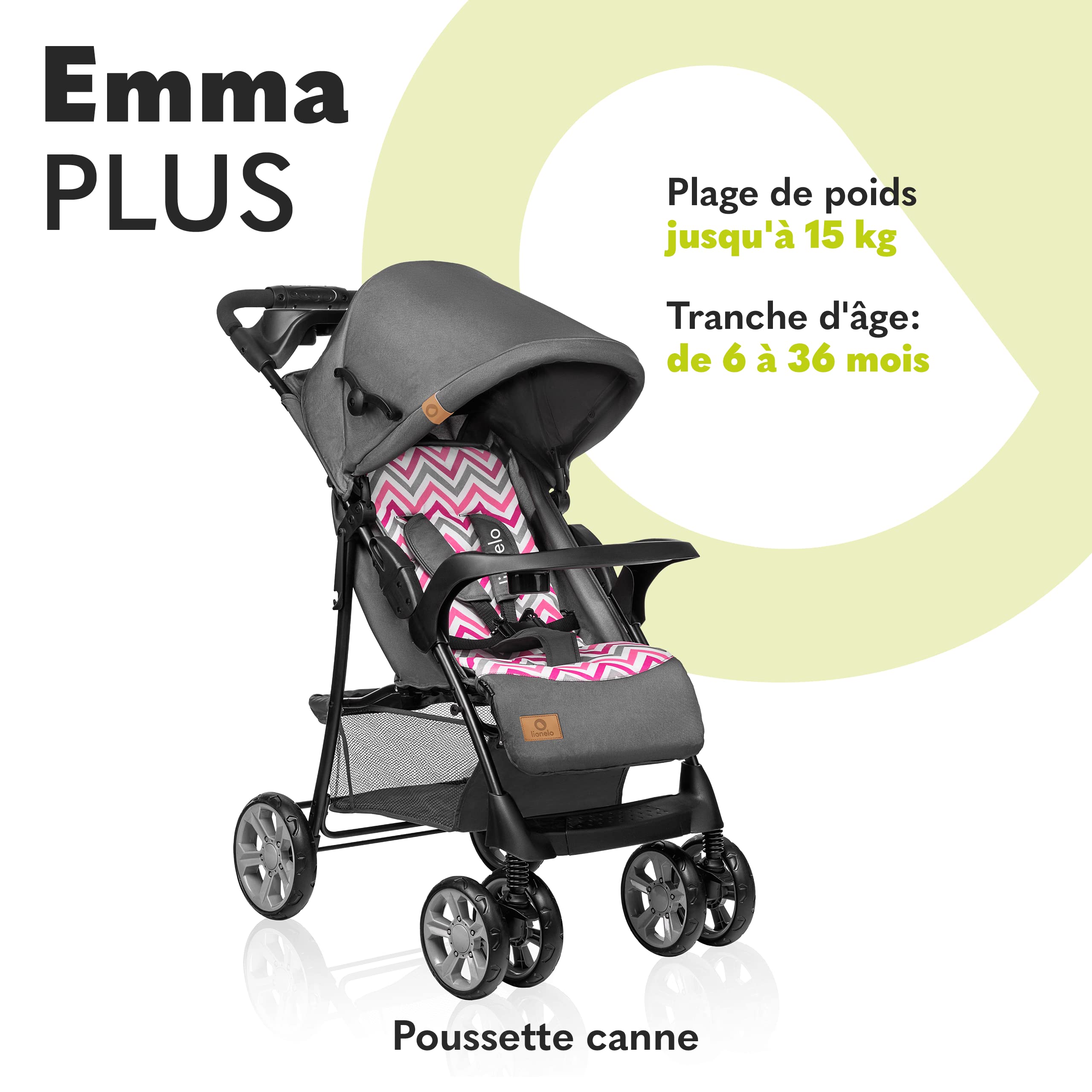 lionelo-emma-plus-poussette-b-b-rose-sunny-san-diego-15-kg image 2