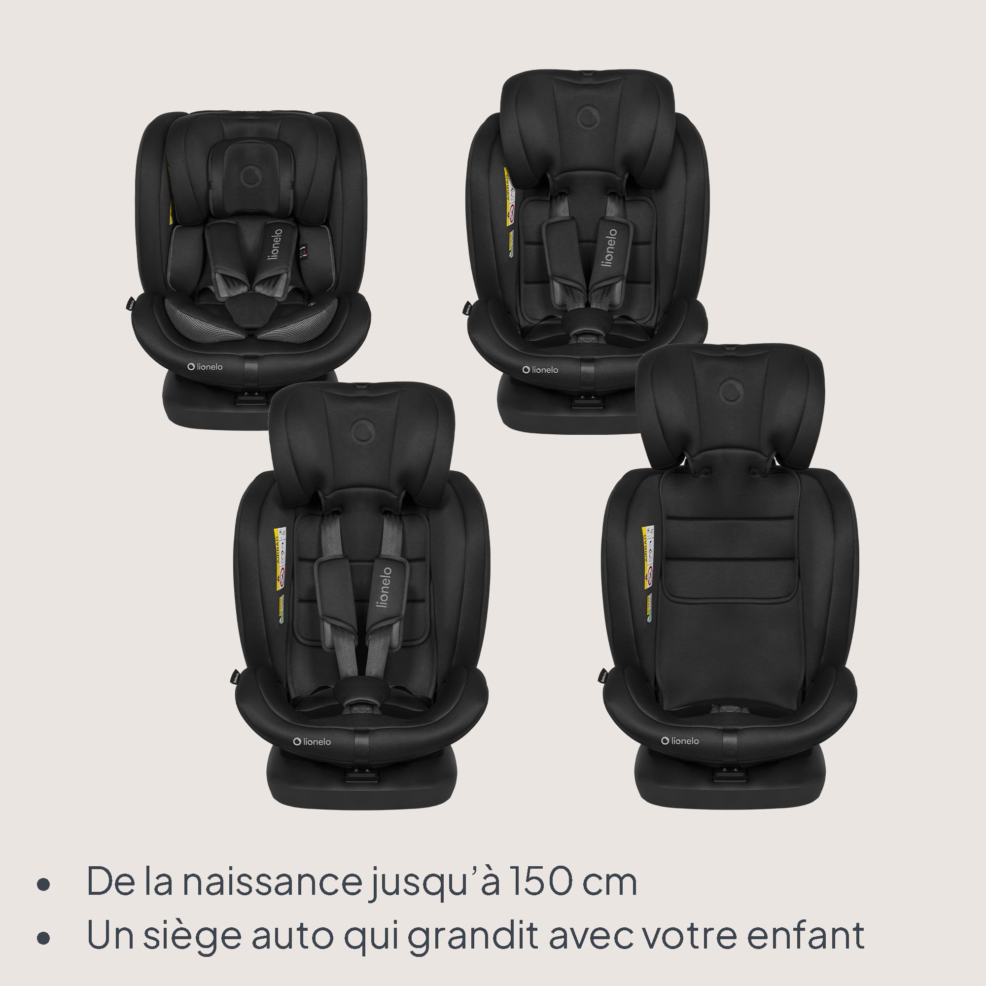 lionelo-bastiaan-i-size-si-ge-auto-pivotant-360-noir-isofix image 2