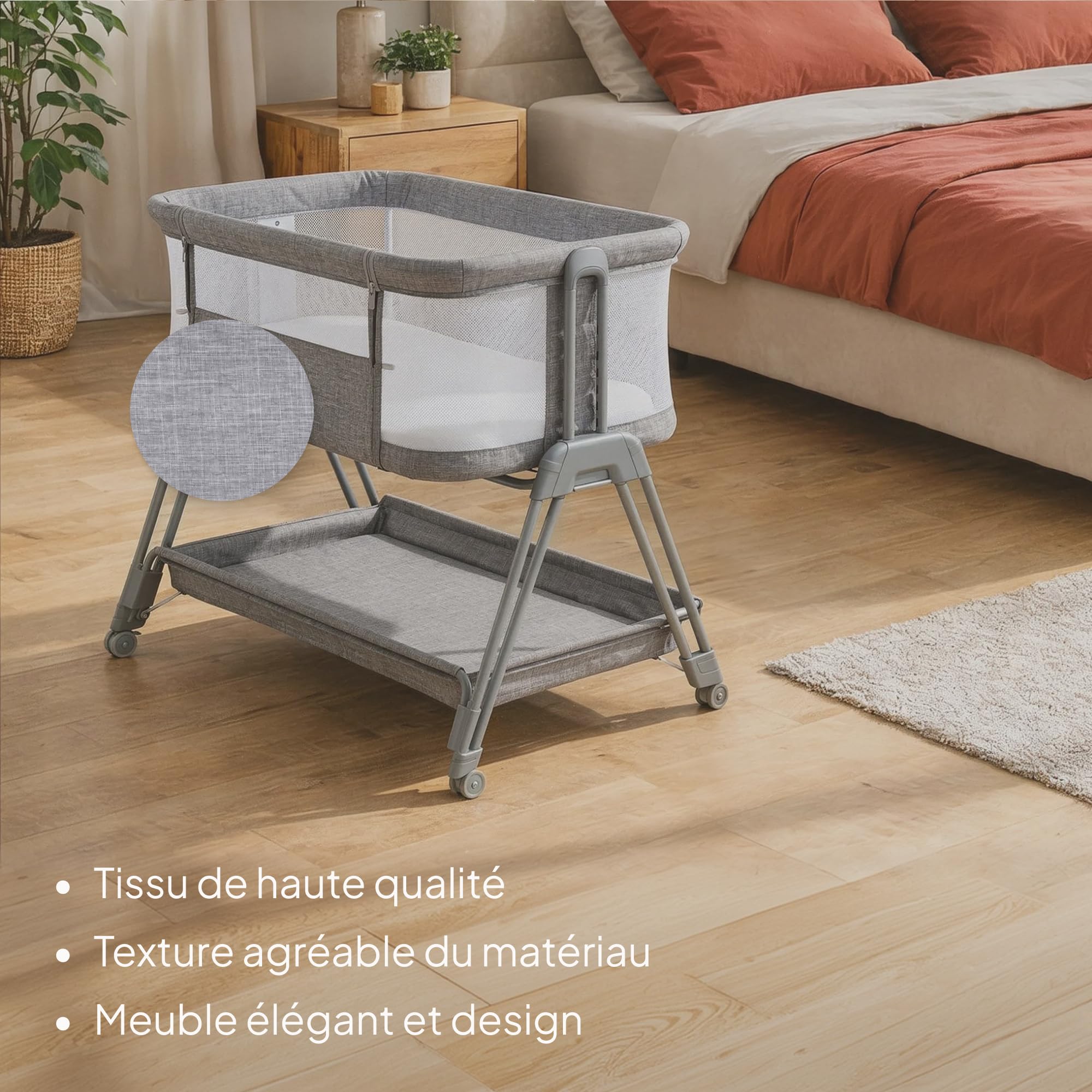 lionelo-luna-lit-cododo-b-b-r-glable-avec-matelas image 2