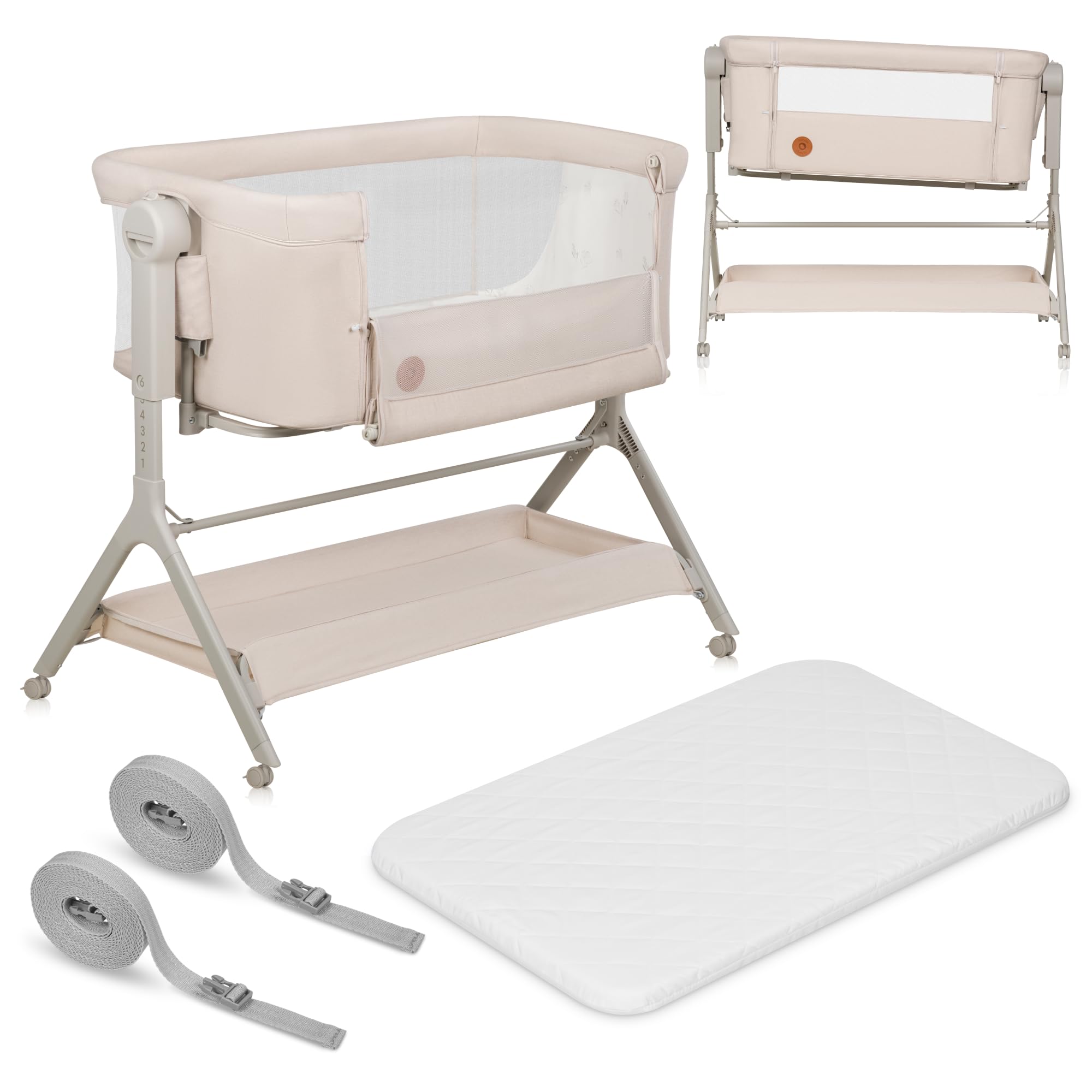lionelo-leonie-plus-lit-cododo-3-en-1-beige-102x67-cm image 1