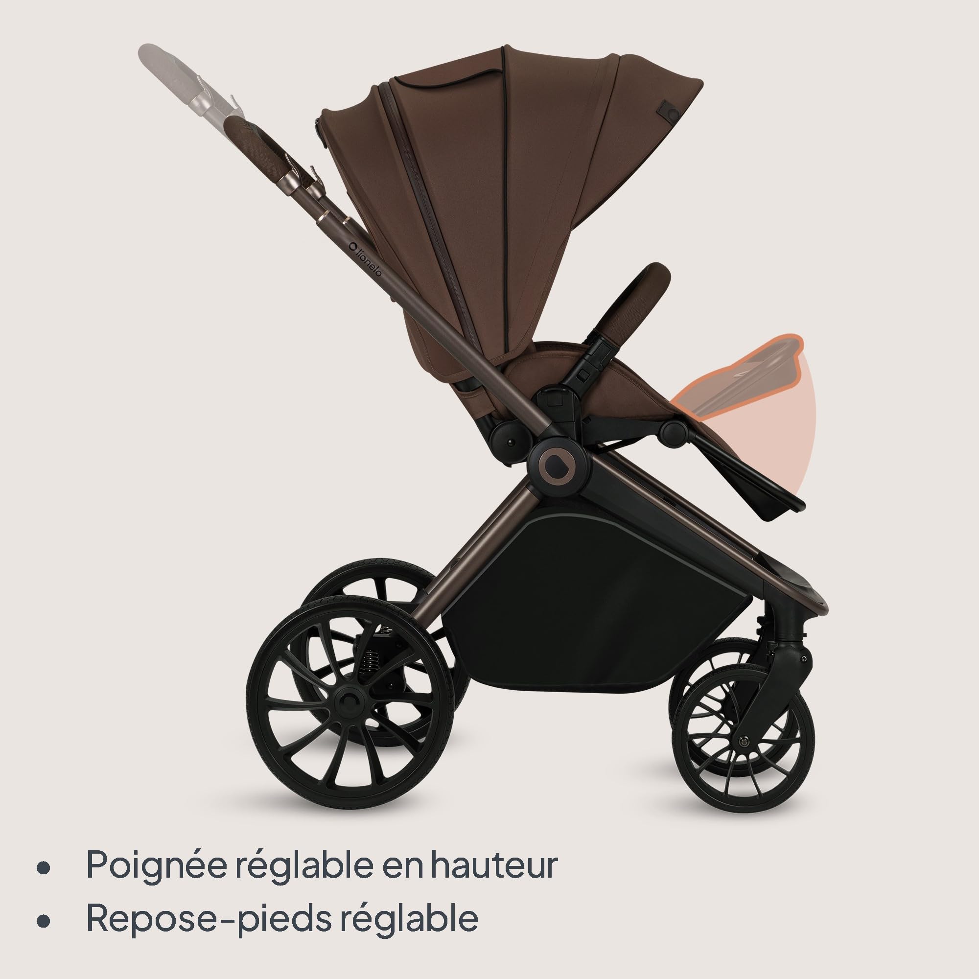 lionelo-mika-plus-poussette-marron-6-mois-22-kg image 7