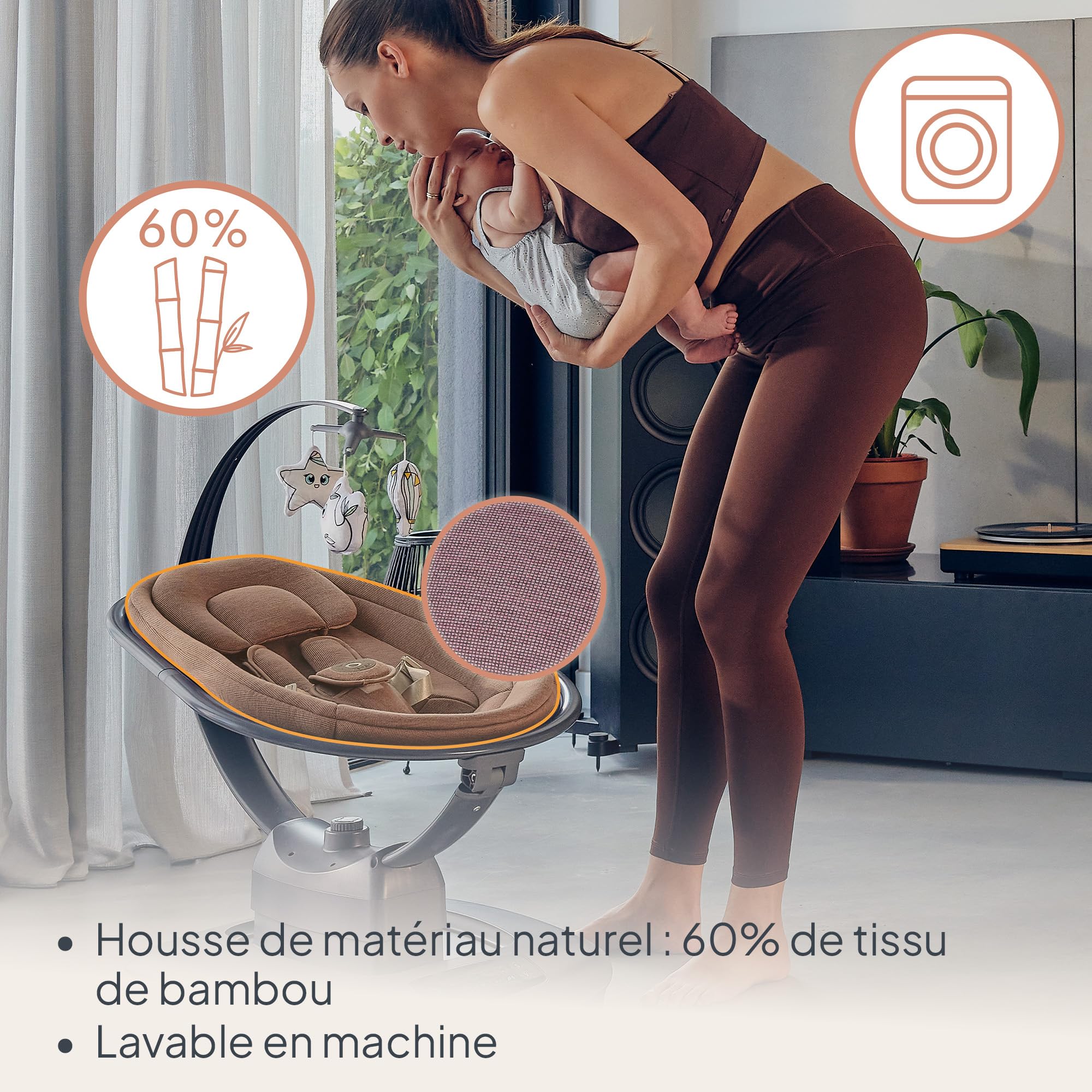 lionelo-blossom-transat-b-b-lectrique-rose-5-vitesses-bluetooth image 7