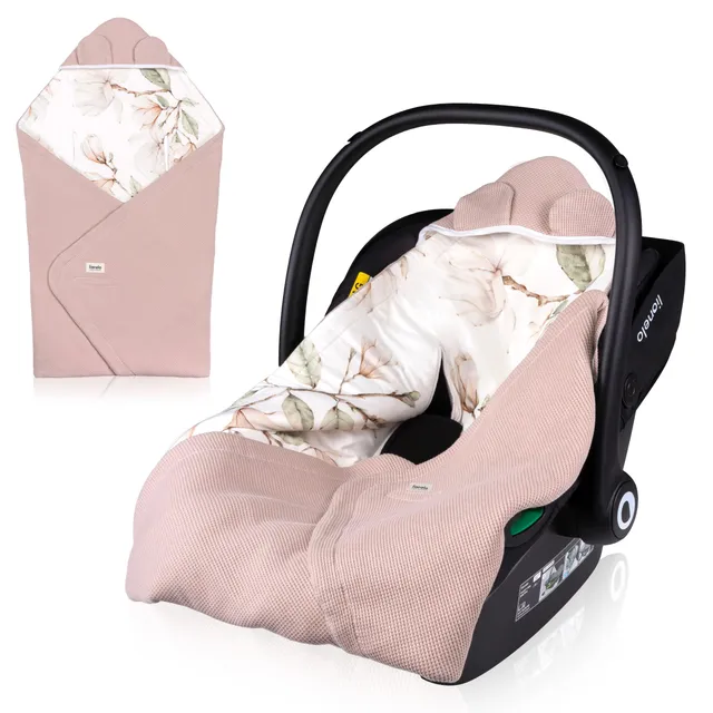 lionelo-travel-swaddle-couverture-b-b-beige-90x90-coton image 1