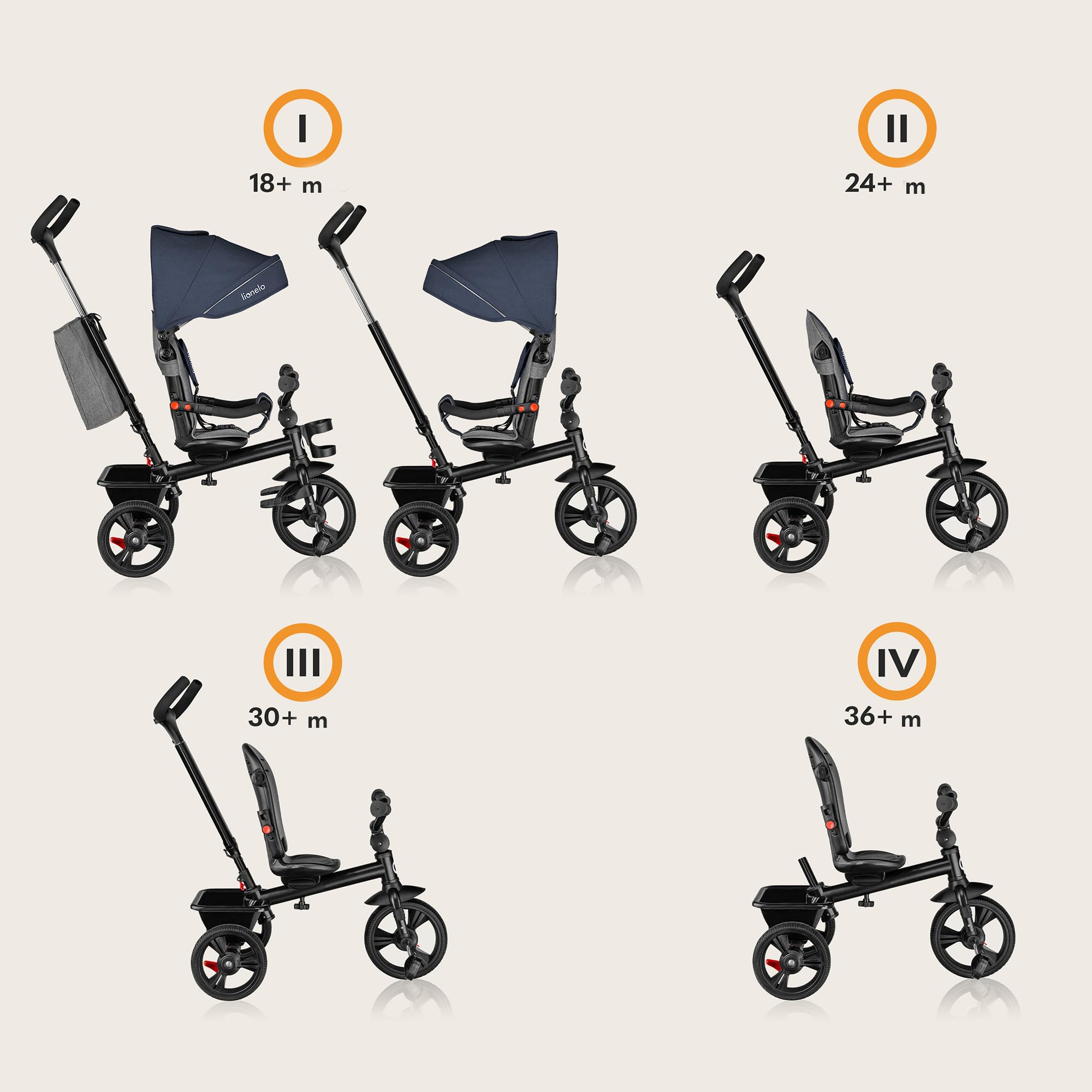 lionelo-haari-tricycle-b-b-bleu-fonc-volutif image 3