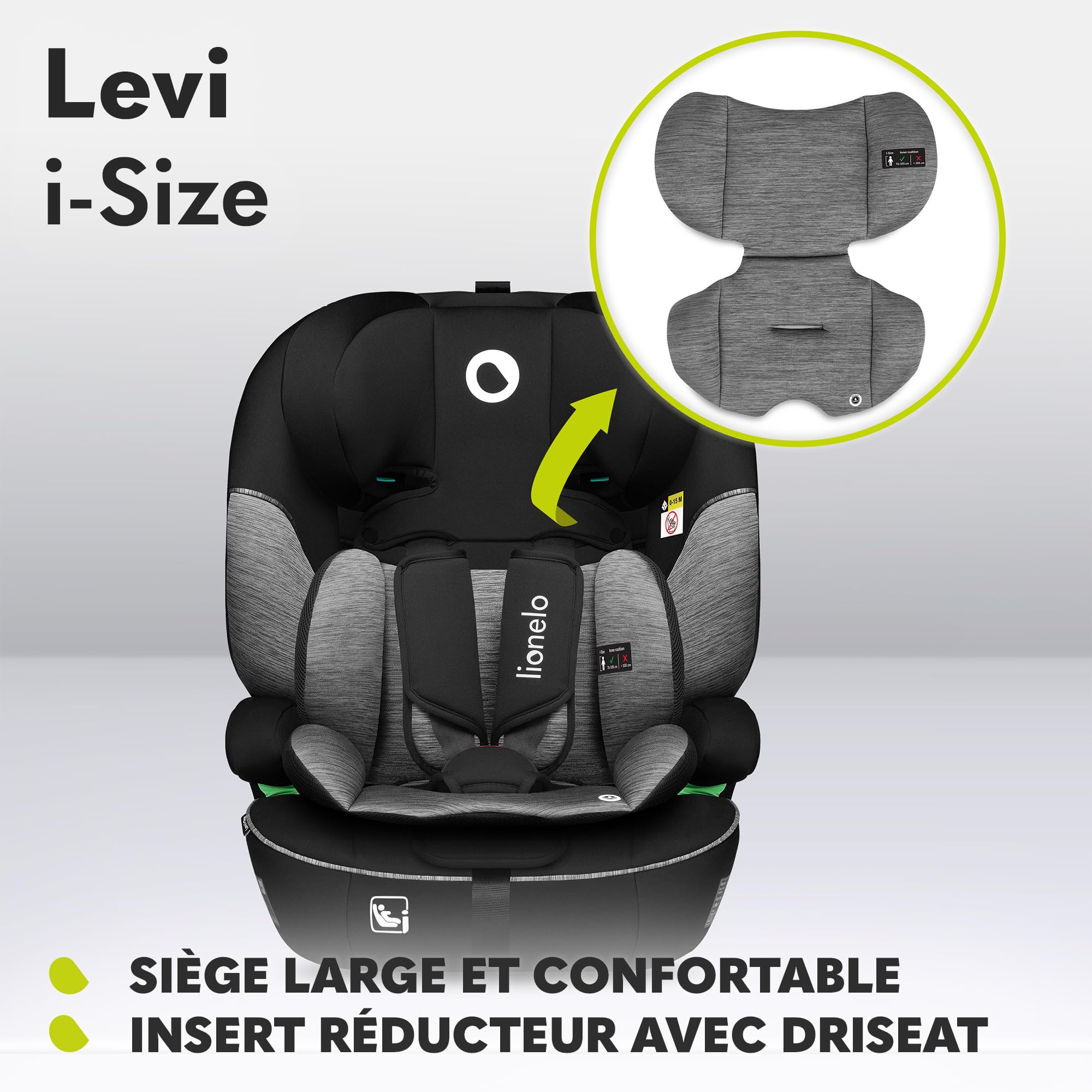 lionelo-levi-i-size-si-ge-auto-9-36-kg-gris-noir image 6