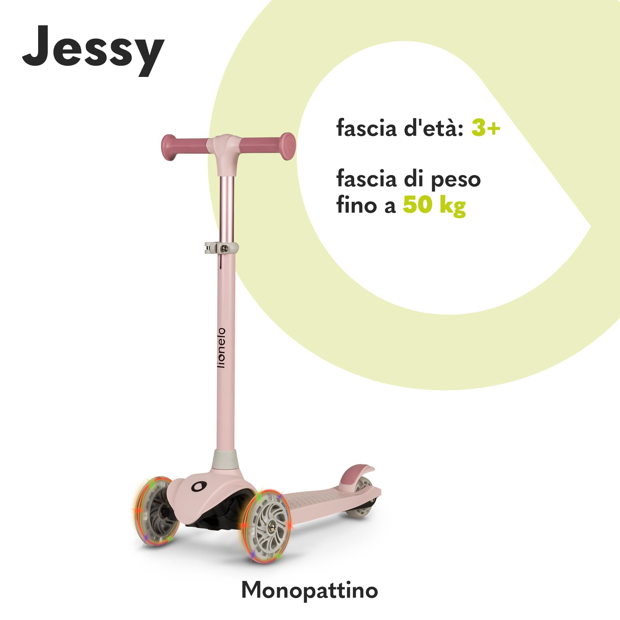 lionelo-jessy-trottinette-3-roues-rose-led-r-glable image 2