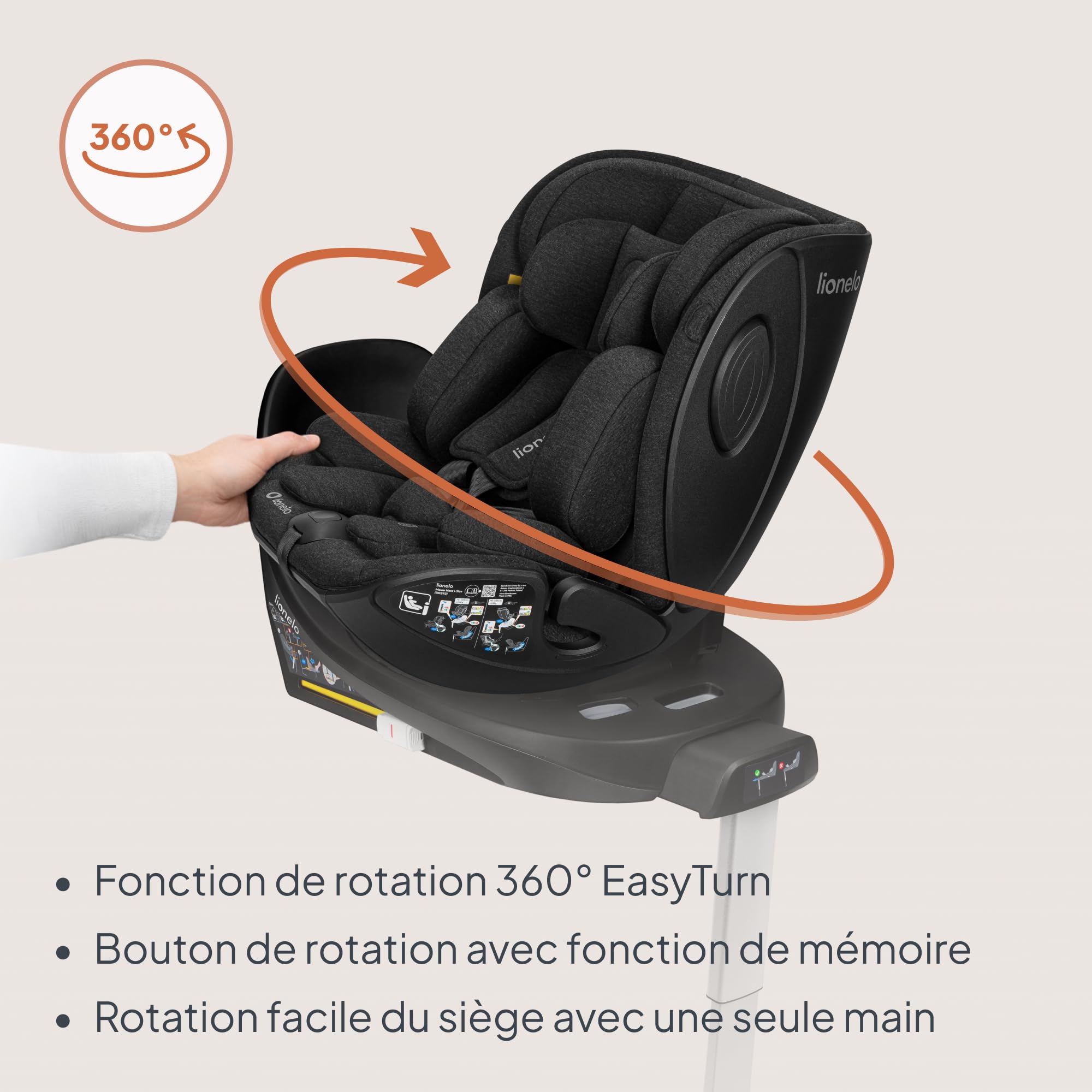 lionelo-moxie-plus-base-isofix-360-pivotante-pour-si-ge-auto image 3