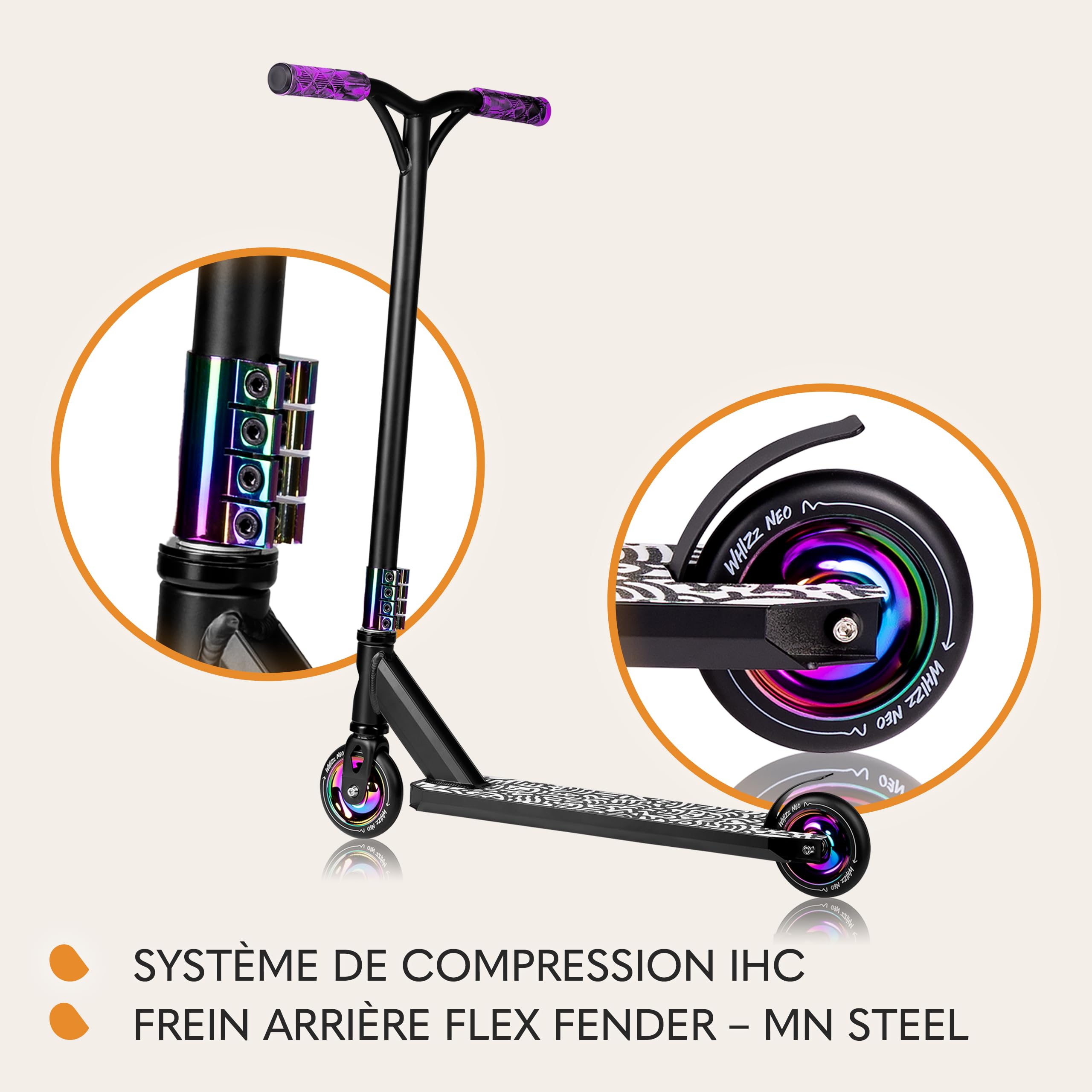 lionelo-whizz-neo-trottinette-freestyle-carbon-multicolor image 6