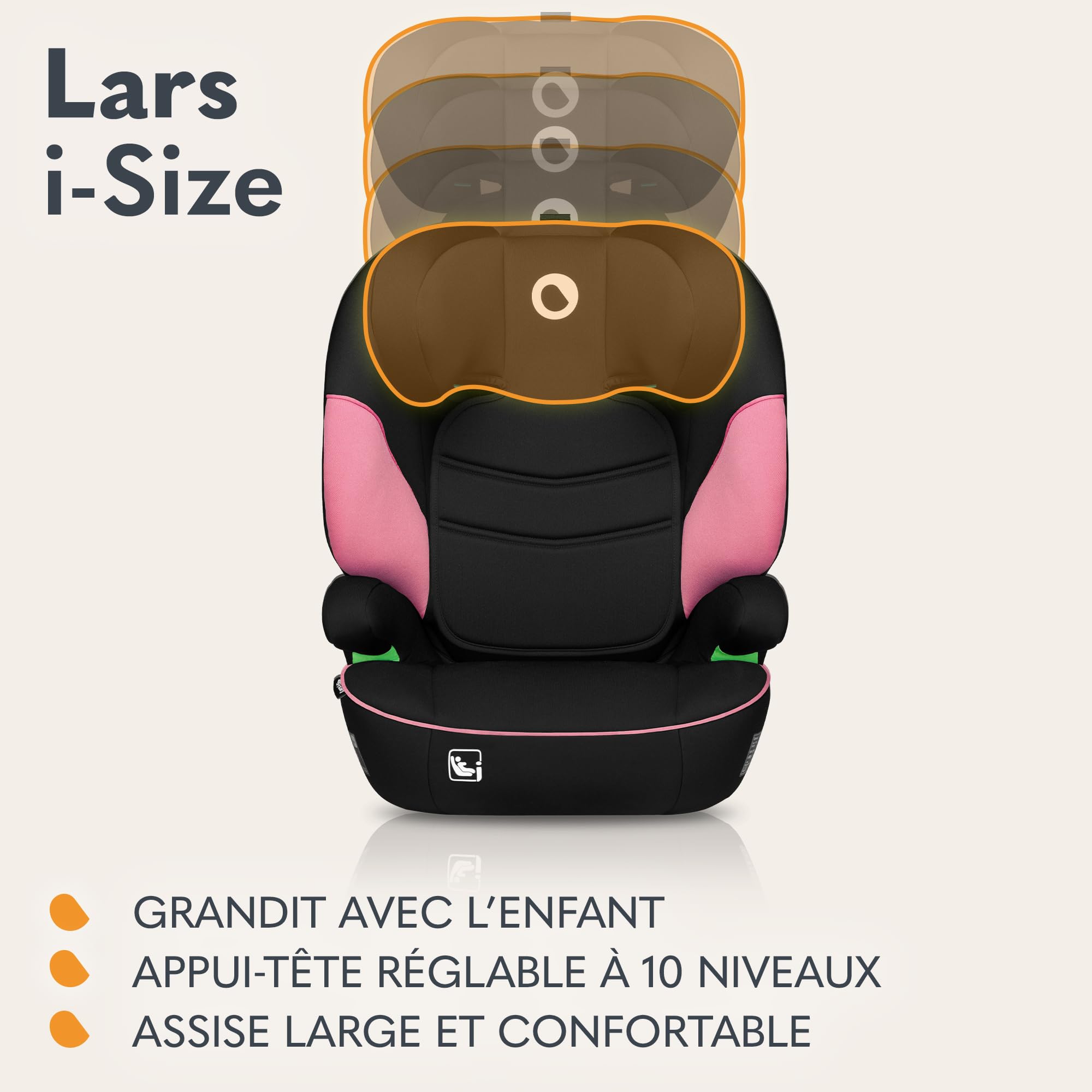 lionelo-lars-si-ge-auto-i-size-rose-100-150-cm-r129 image 5