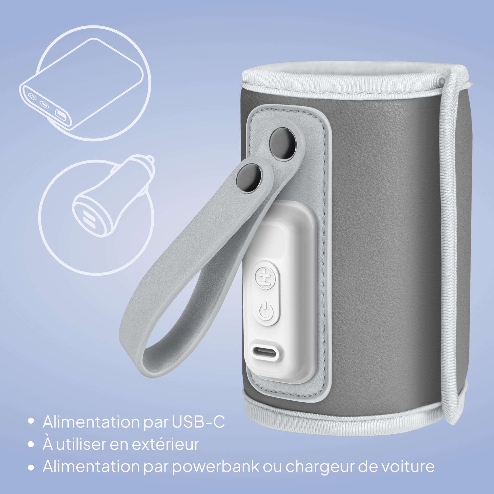 lionelo-thermup-go-chauffe-biberon-portable-gris-usb-c image 5