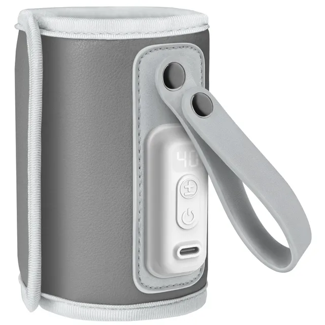 lionelo-thermup-go-chauffe-biberon-portable-gris-usb-c image 1